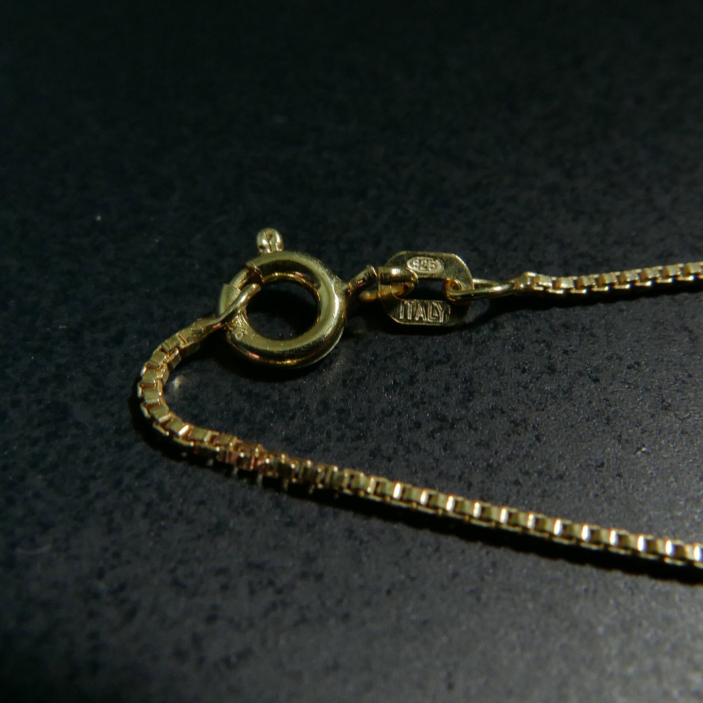 Prosperity Lavender Jade Donut Pendant with 14K Gold Plated Sterling Silver 1mm Box Chain Necklace (18") | Snow Heart Crystals - Online Crystal Shop Canada