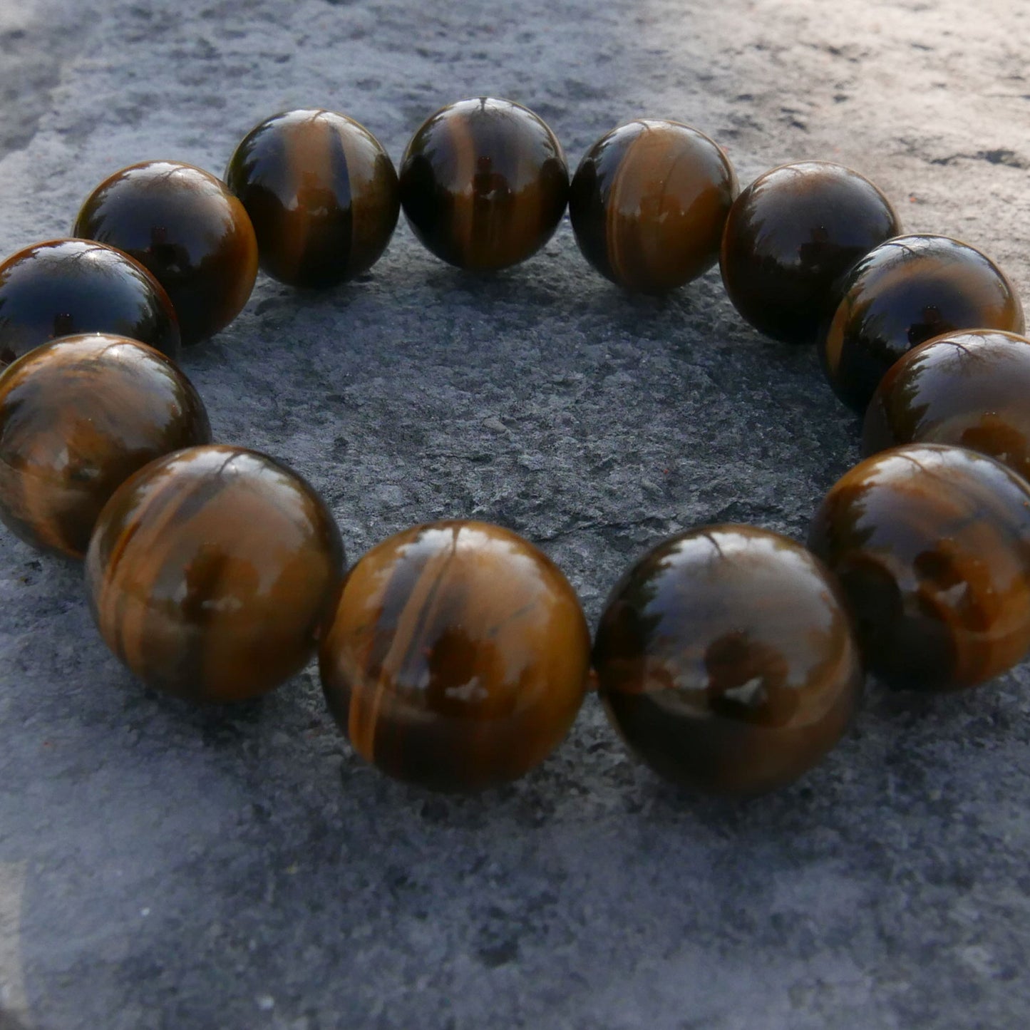 Tiger Eye Bracelet (15.5-16.5mm) | Snow Heart Crystals - Online Crystal Shop Canada
