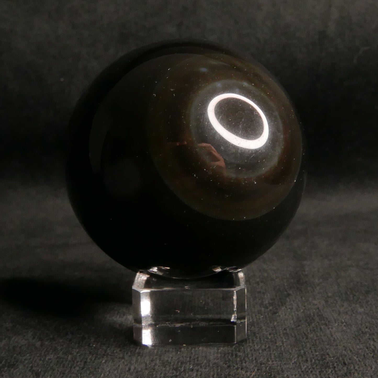 Rainbow Obsidian Sphere with Glass Stand | Snow Heart Crystals - Online Crystal Shop Canada