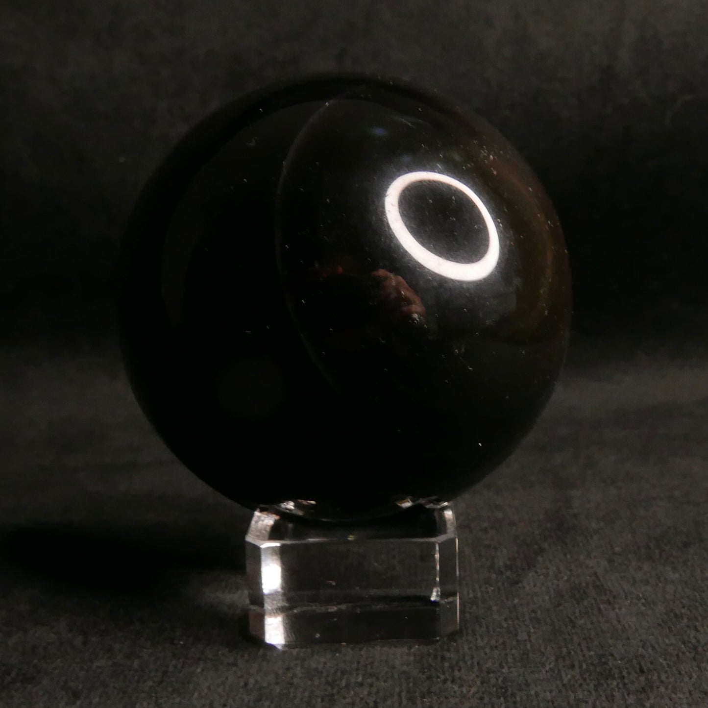 Rainbow Obsidian Sphere with Glass Stand | Snow Heart Crystals - Online Crystal Shop Canada