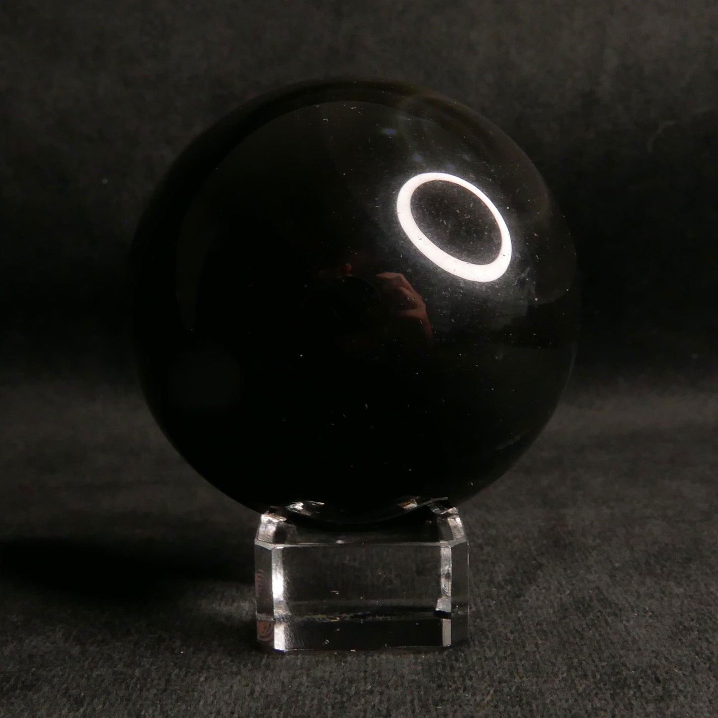 Rainbow Obsidian Sphere with Glass Stand | Snow Heart Crystals - Online Crystal Shop Canada