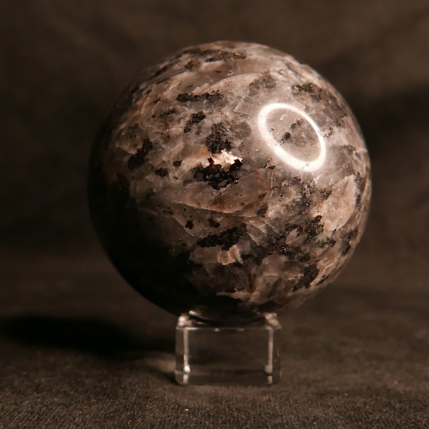 Larvikite Sphere | Snow Heart Crystals