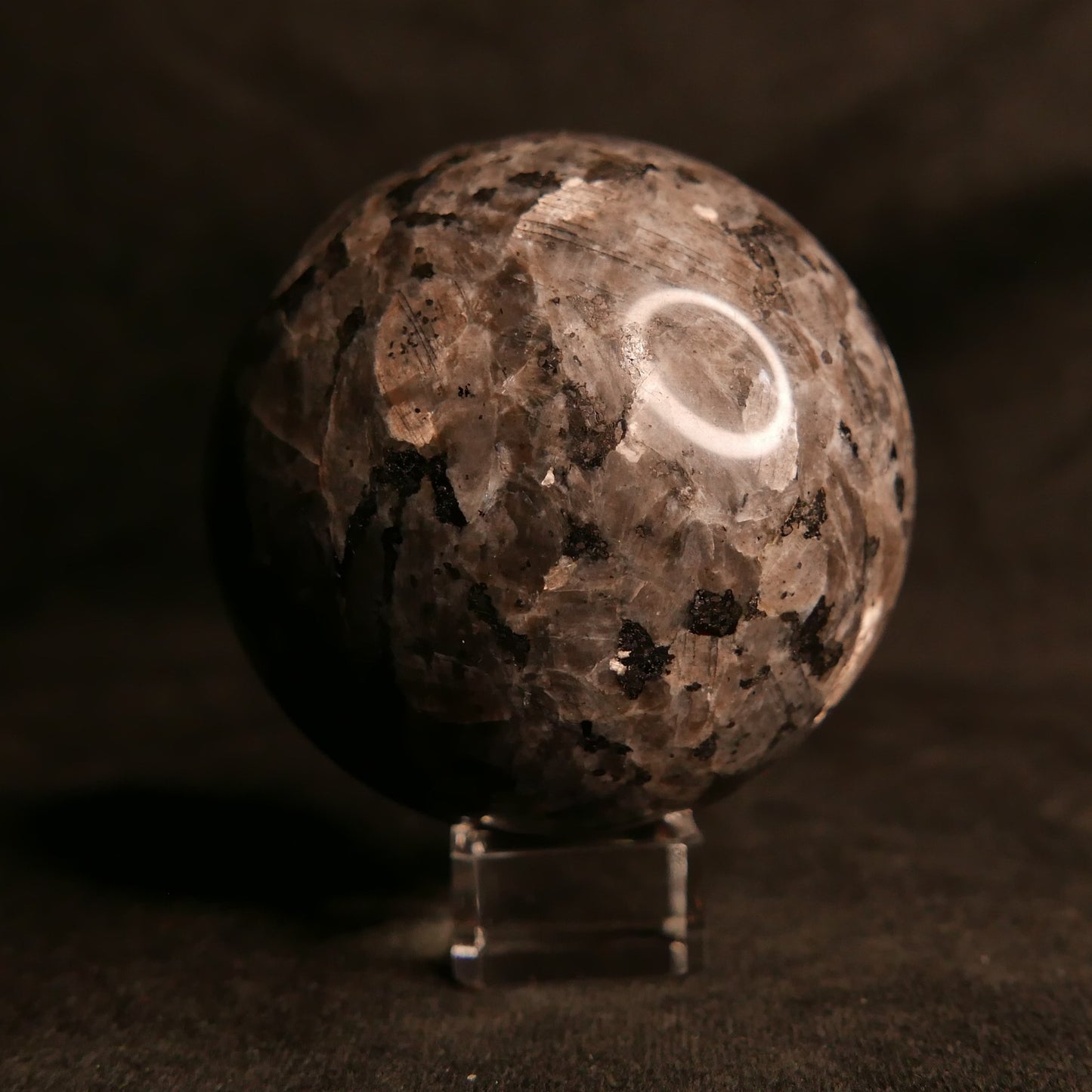 Larvikite Sphere | Snow Heart Crystals