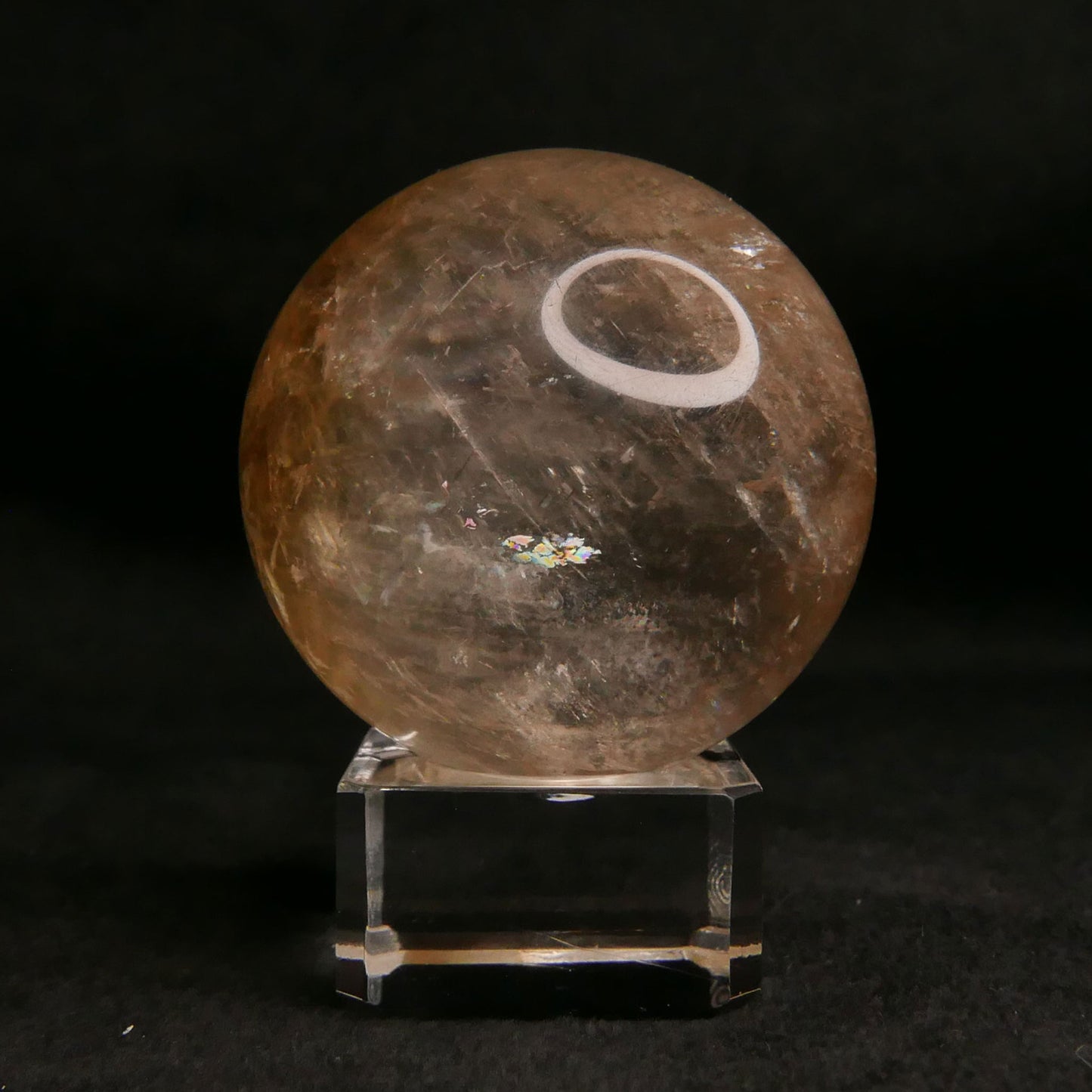 Honey Calcite Sphere with Stand | Snow Heart Crystals - Online Crystal Shop Canada