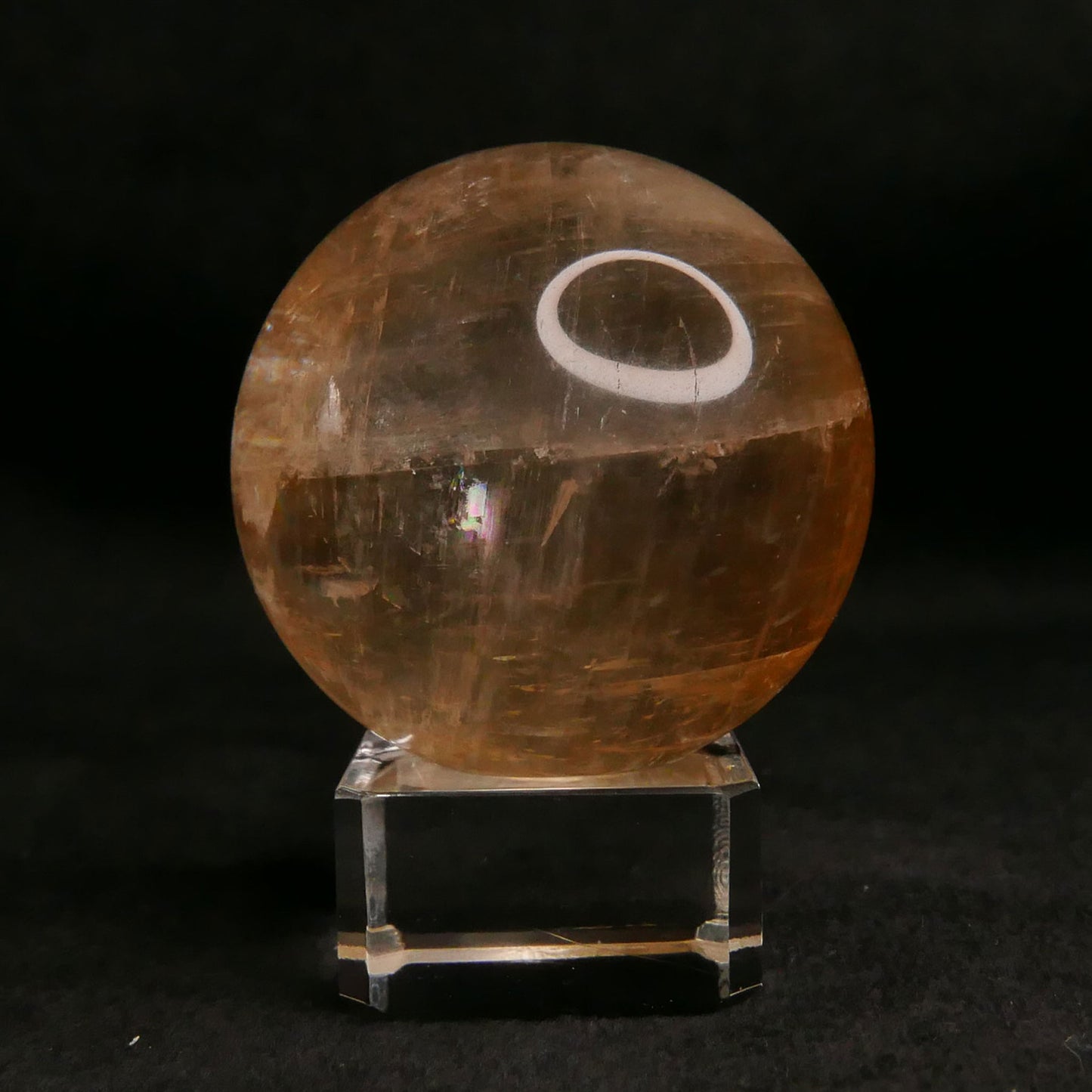 Honey Calcite Sphere with Stand | Snow Heart Crystals - Online Crystal Shop Canada