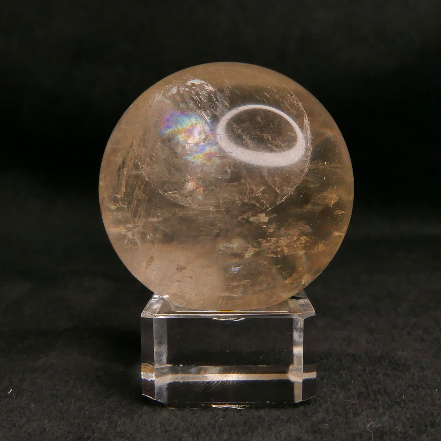 Honey Calcite Sphere with Stand | Snow Heart Crystals - Online Crystal Shop Canada