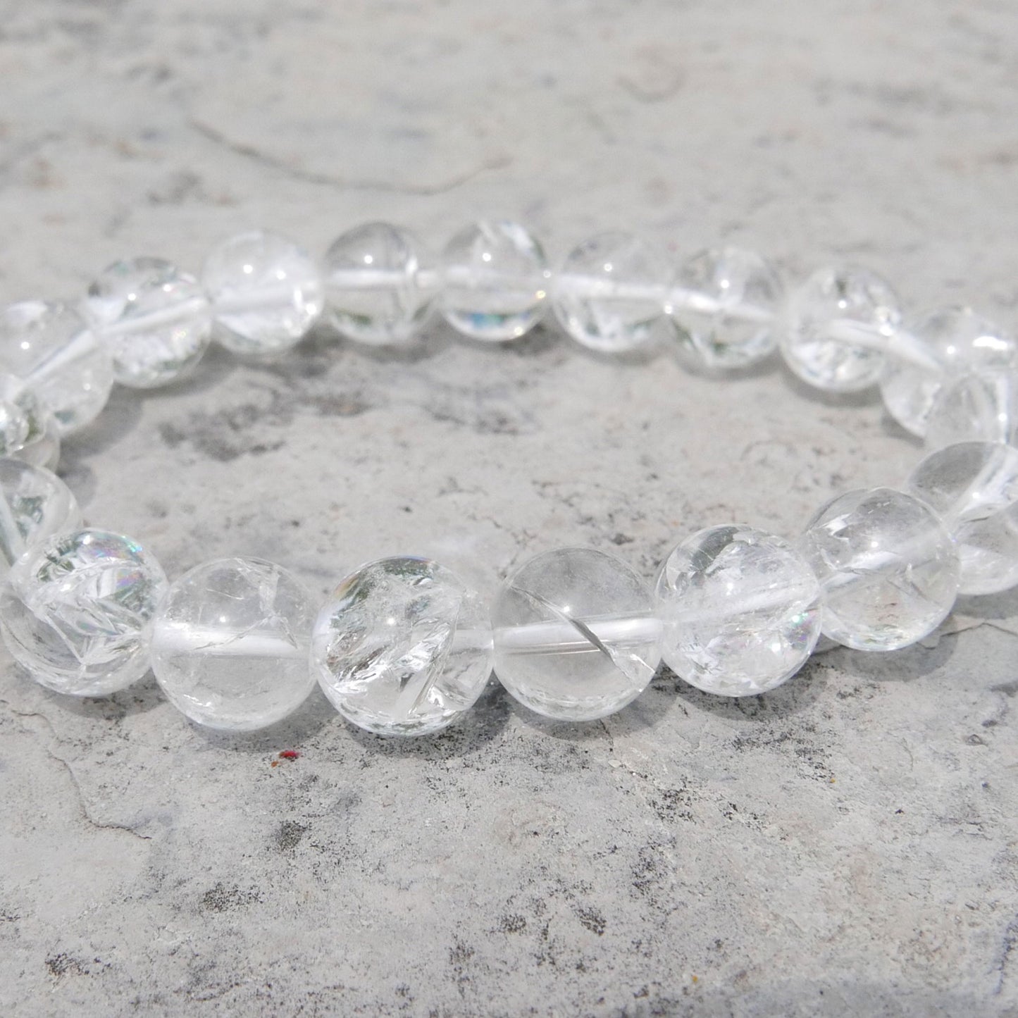Clear Quartz Bead Bracelet (10-10.5mm) | Snow Heart Crystals - Online Crystal Shop Canada