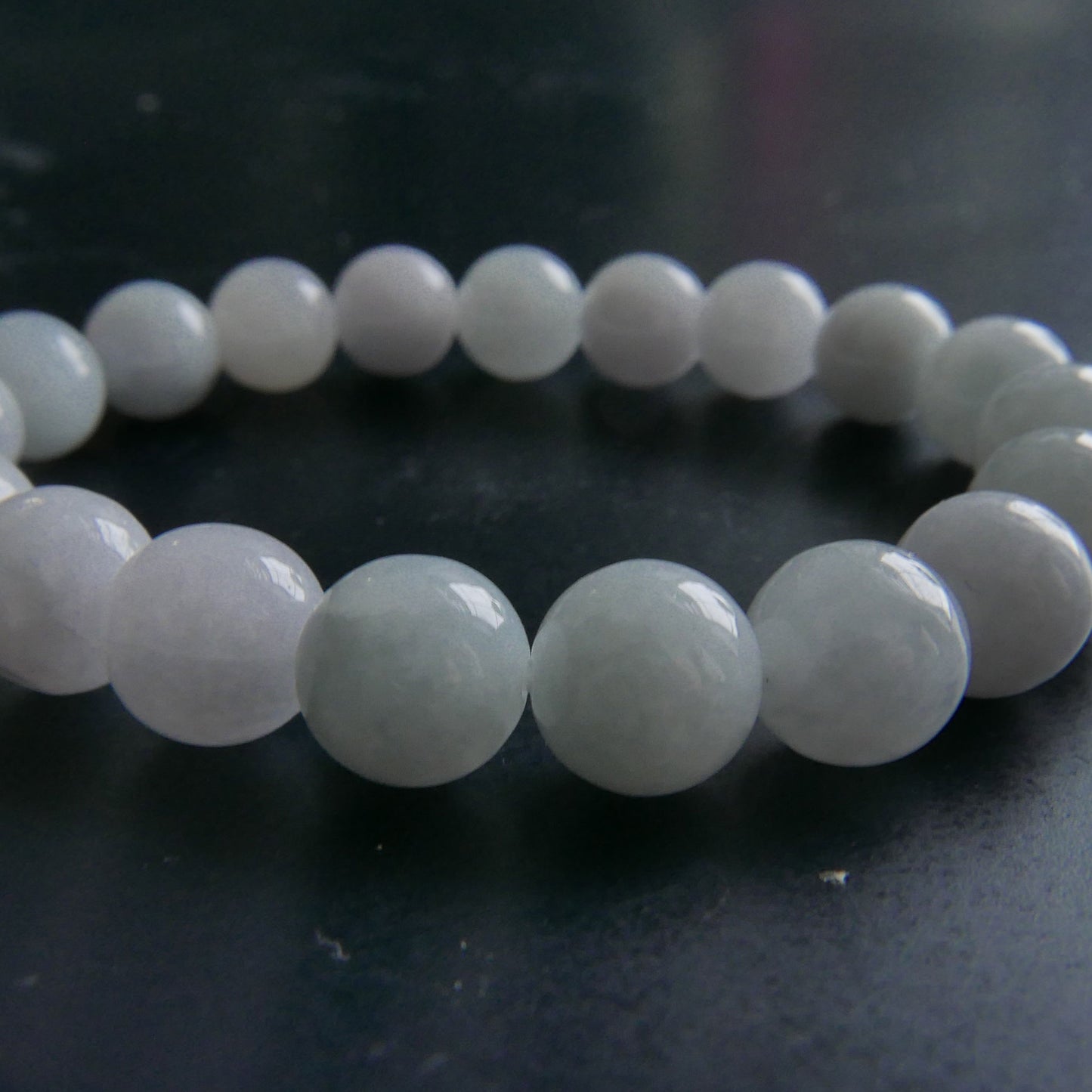 Lavender Jade Bracelet (8-8.5mm) | Snow Heart Crystals - Online Crystal Shop Canada