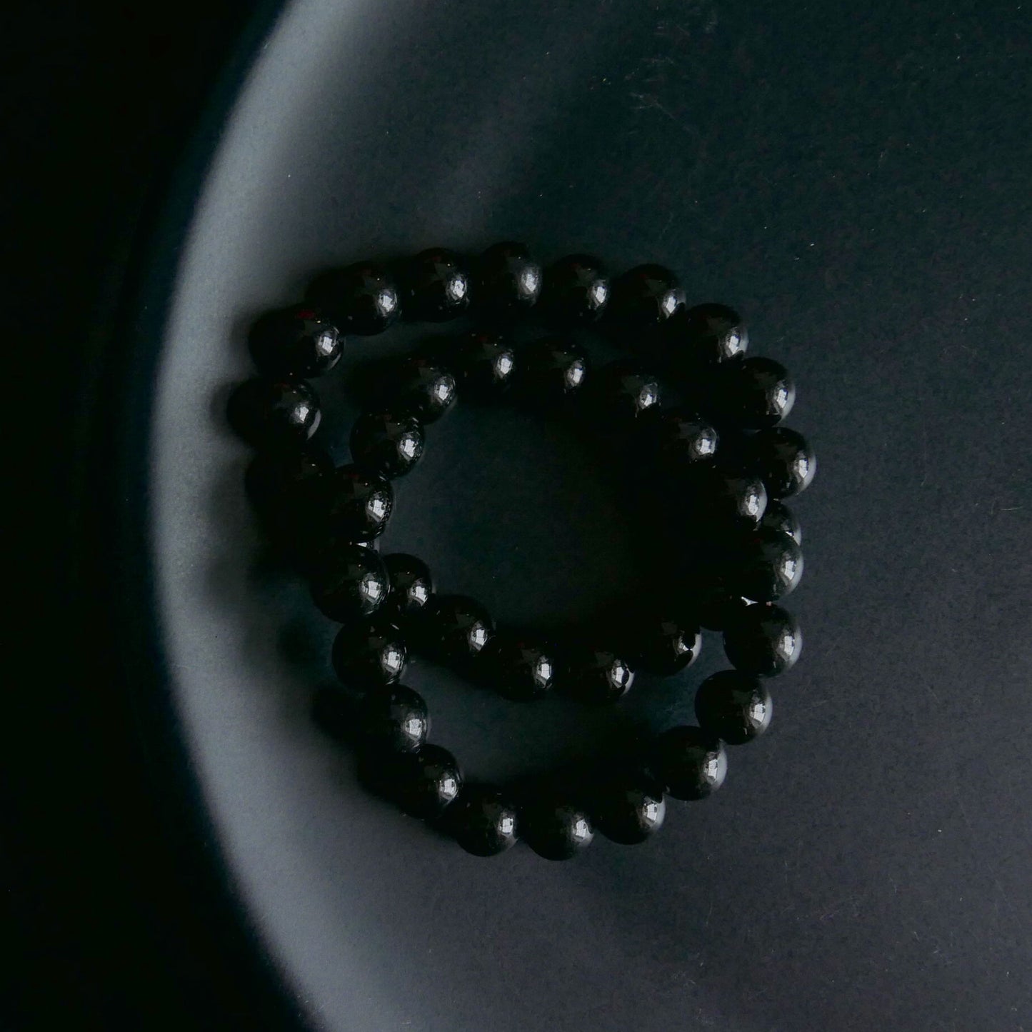 Black Jade Bracelet (9.5-10mm) | Snow Heart Crystals - Online Crystal Shop Canada