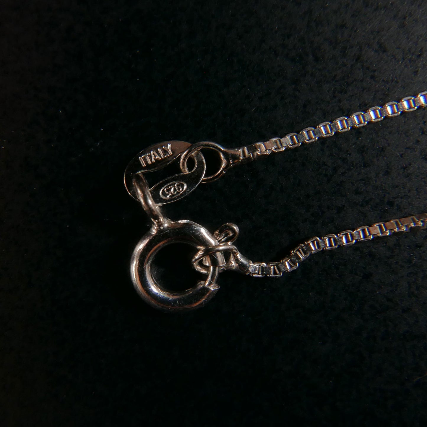 Green Jade Donut Pendant with Sterling Silver 1mm Box Chain Necklace (18") | Snow Heart Crystals - Online Crystal Shop Canada