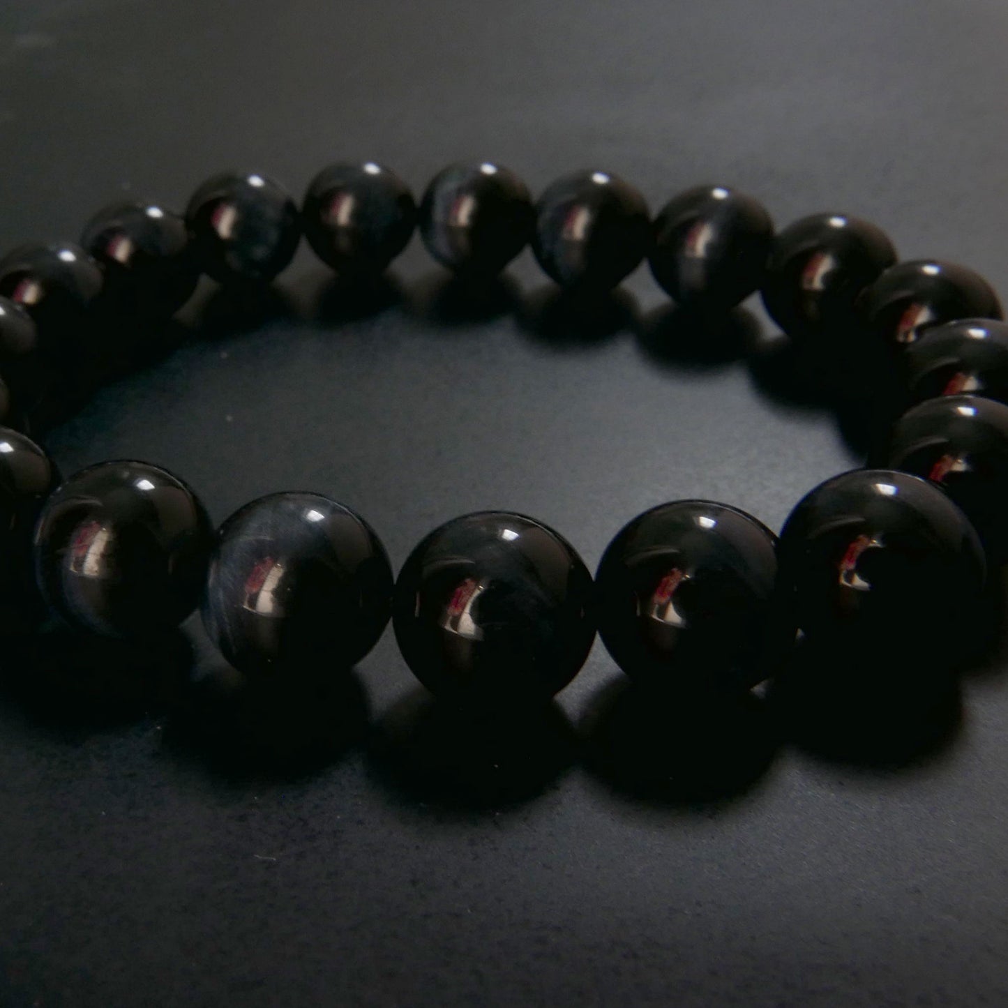 Blue Tiger Eye Bracelet (10.5-11mm) | Snow Heart Crystals - Online Crystal Shop Canada