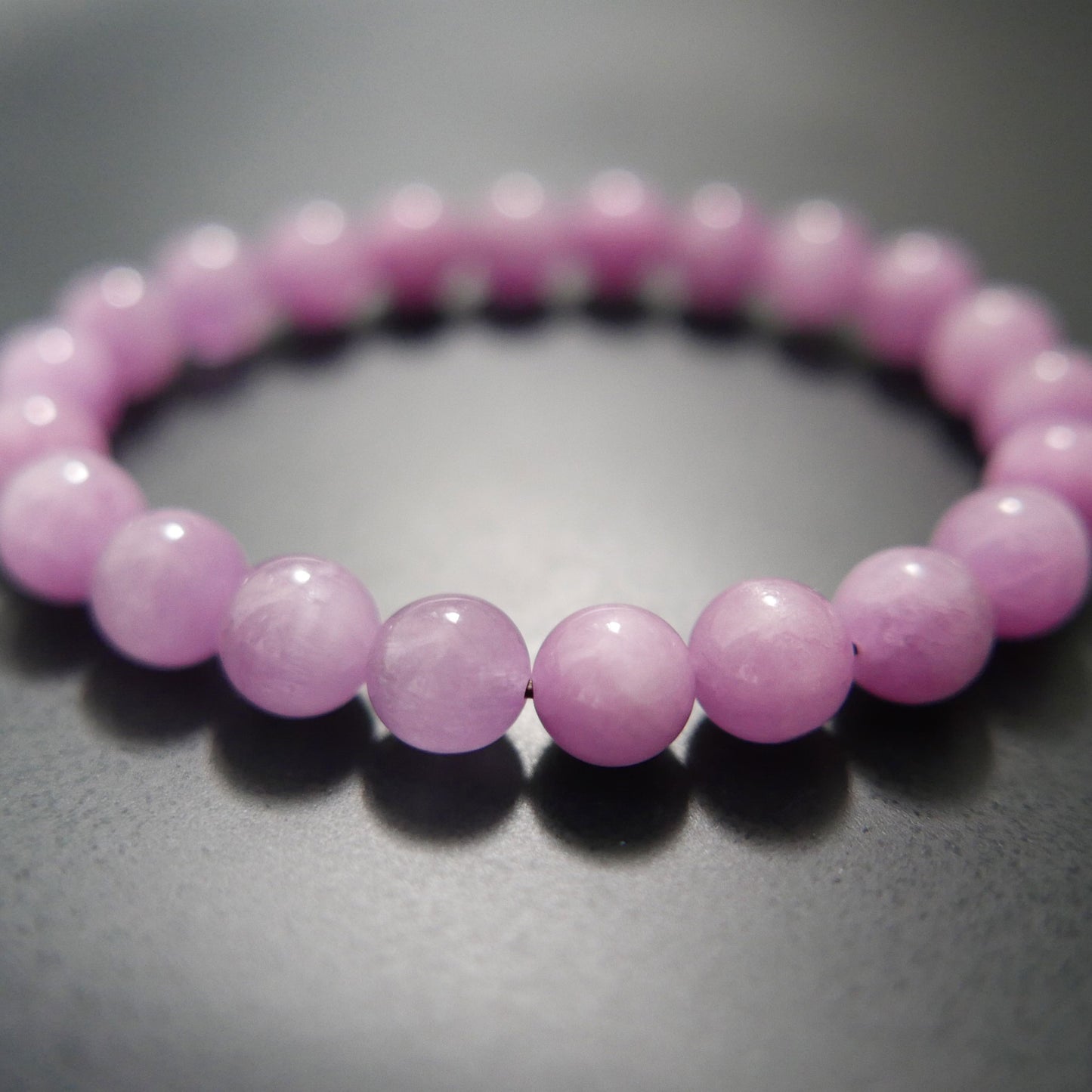 Kunzite Bead Bracelet (8-8.5mm) | Snow Heart Crystals - Online Crystal Shop Canada