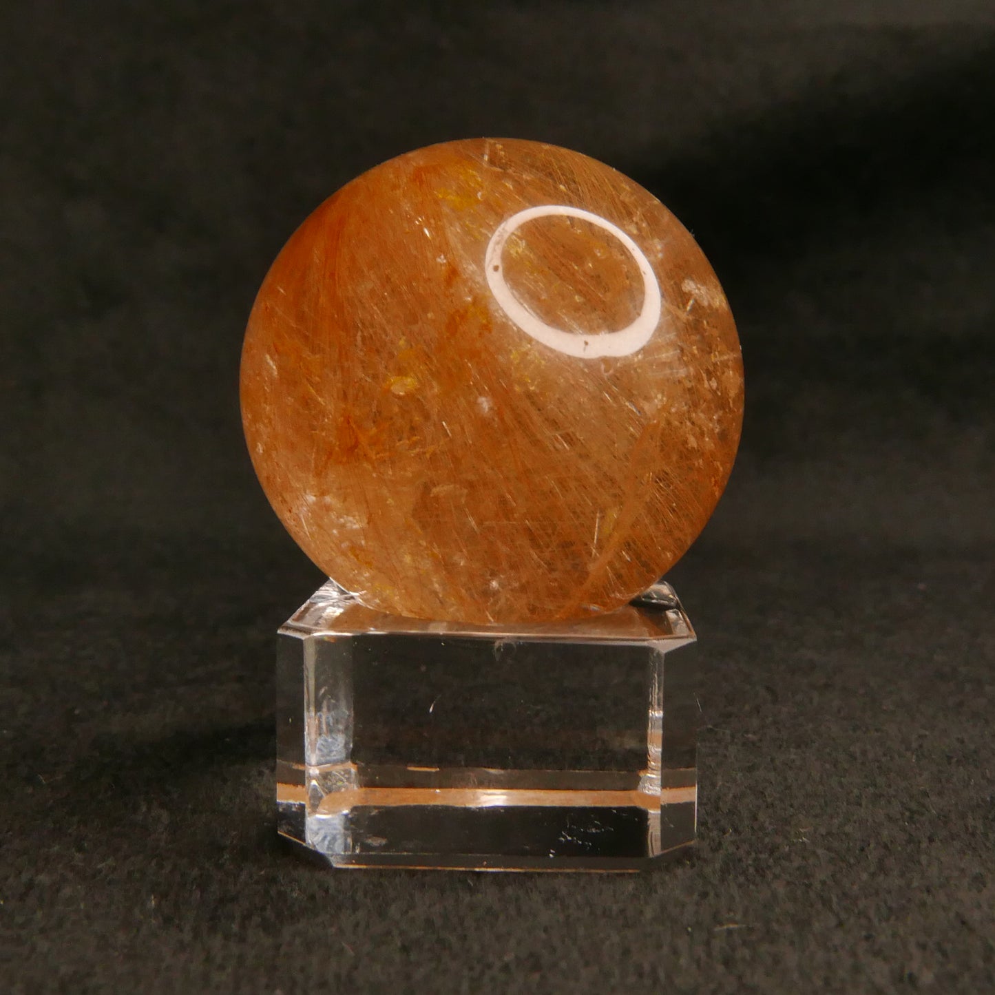 Golden Rutile Sphere with Stand | Snow Heart Crystals