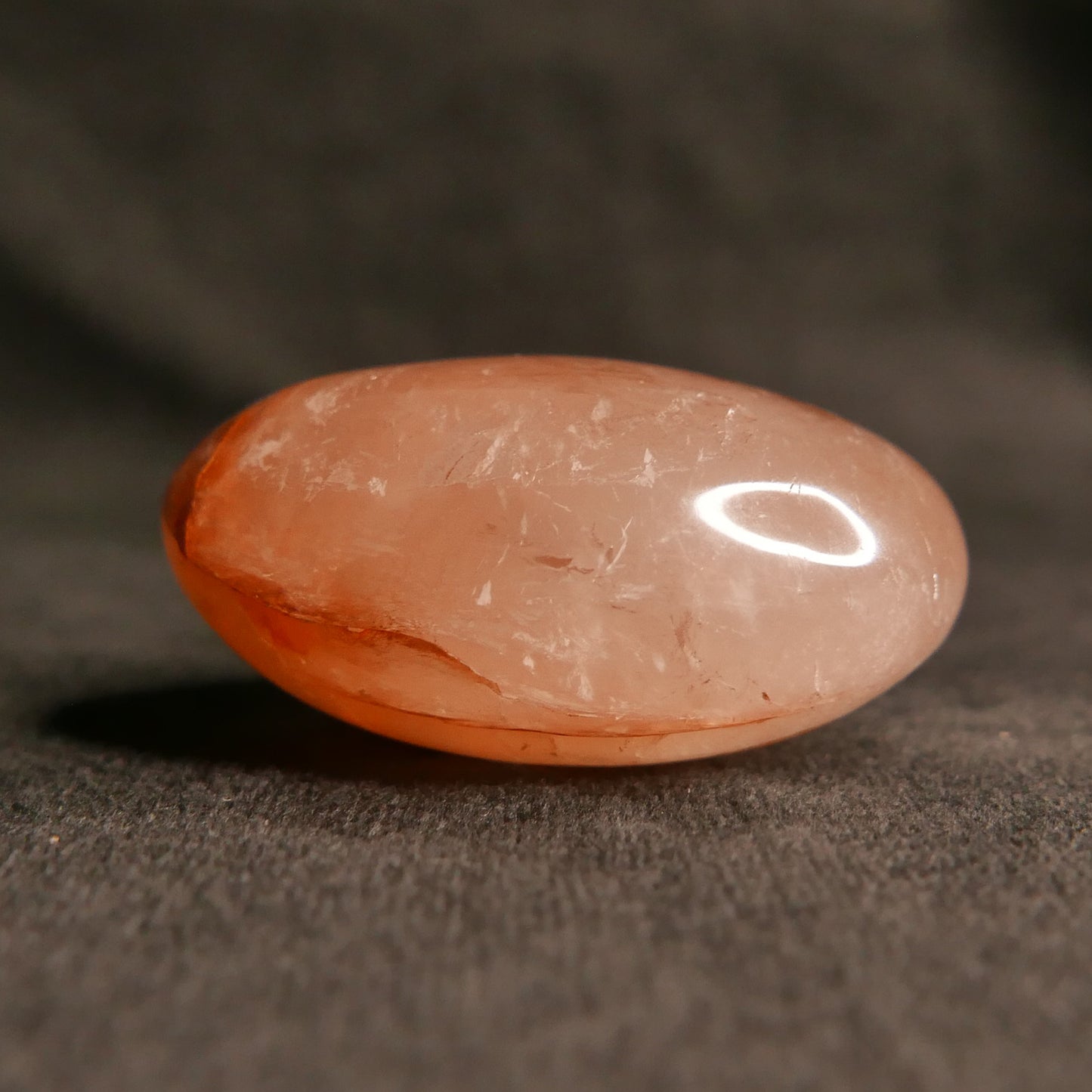 Fire Quartz Palm Stone | Snow Heart Crystals