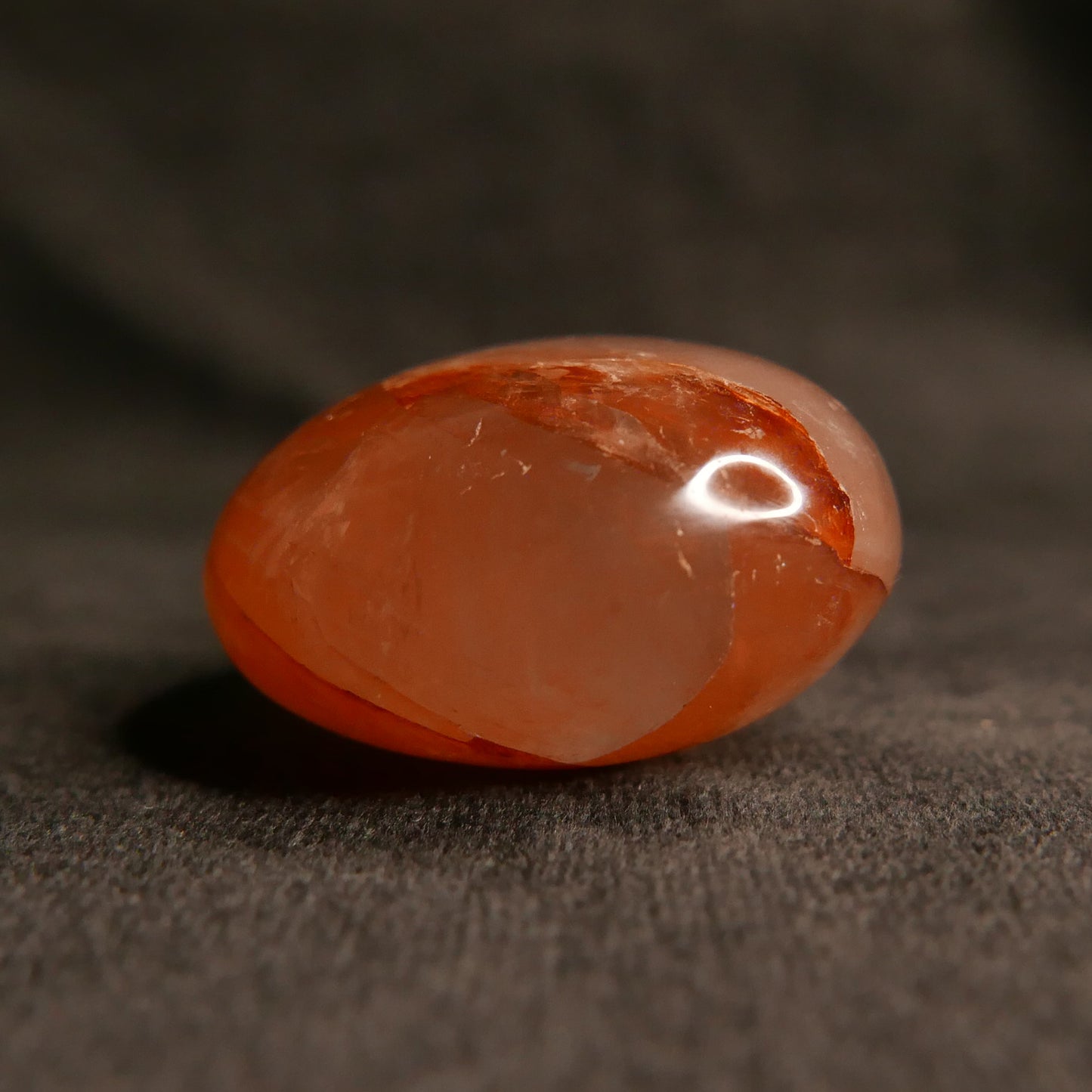 Fire Quartz Palm Stone | Snow Heart Crystals