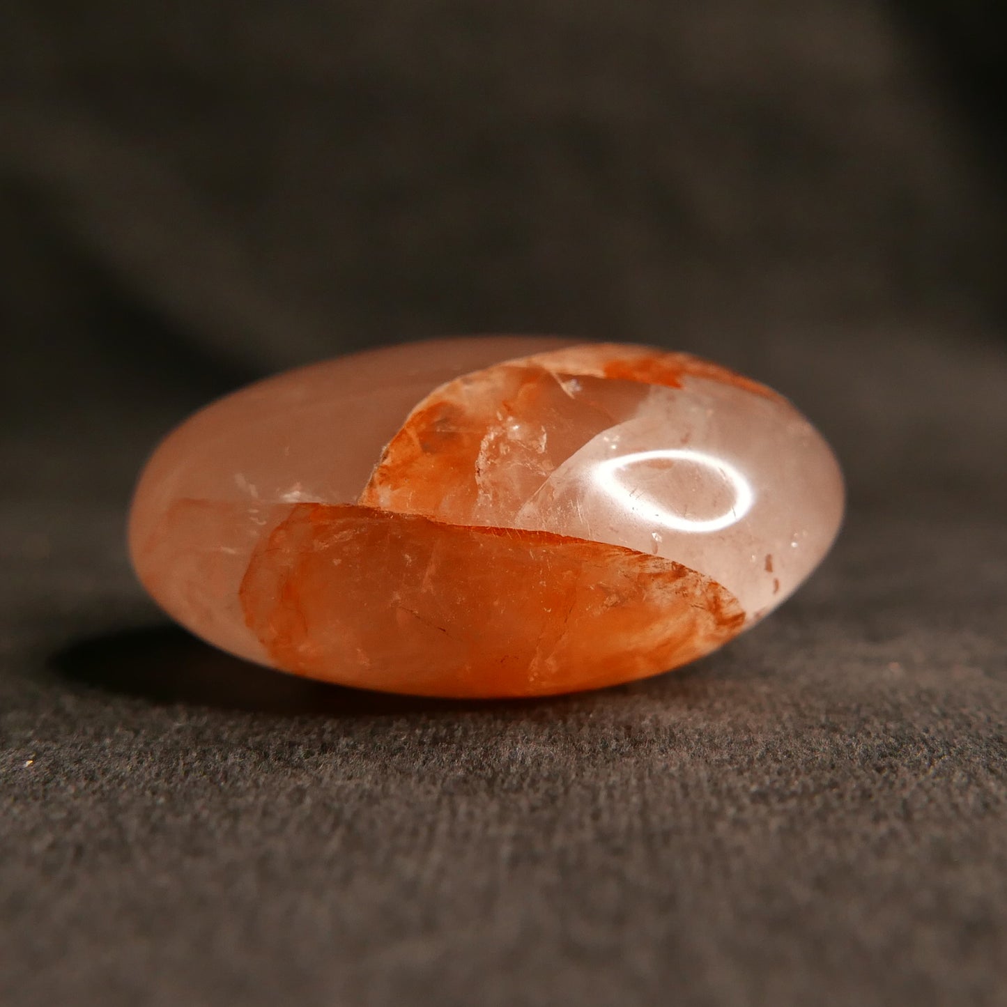 Fire Quartz Palm Stone | Snow Heart Crystals