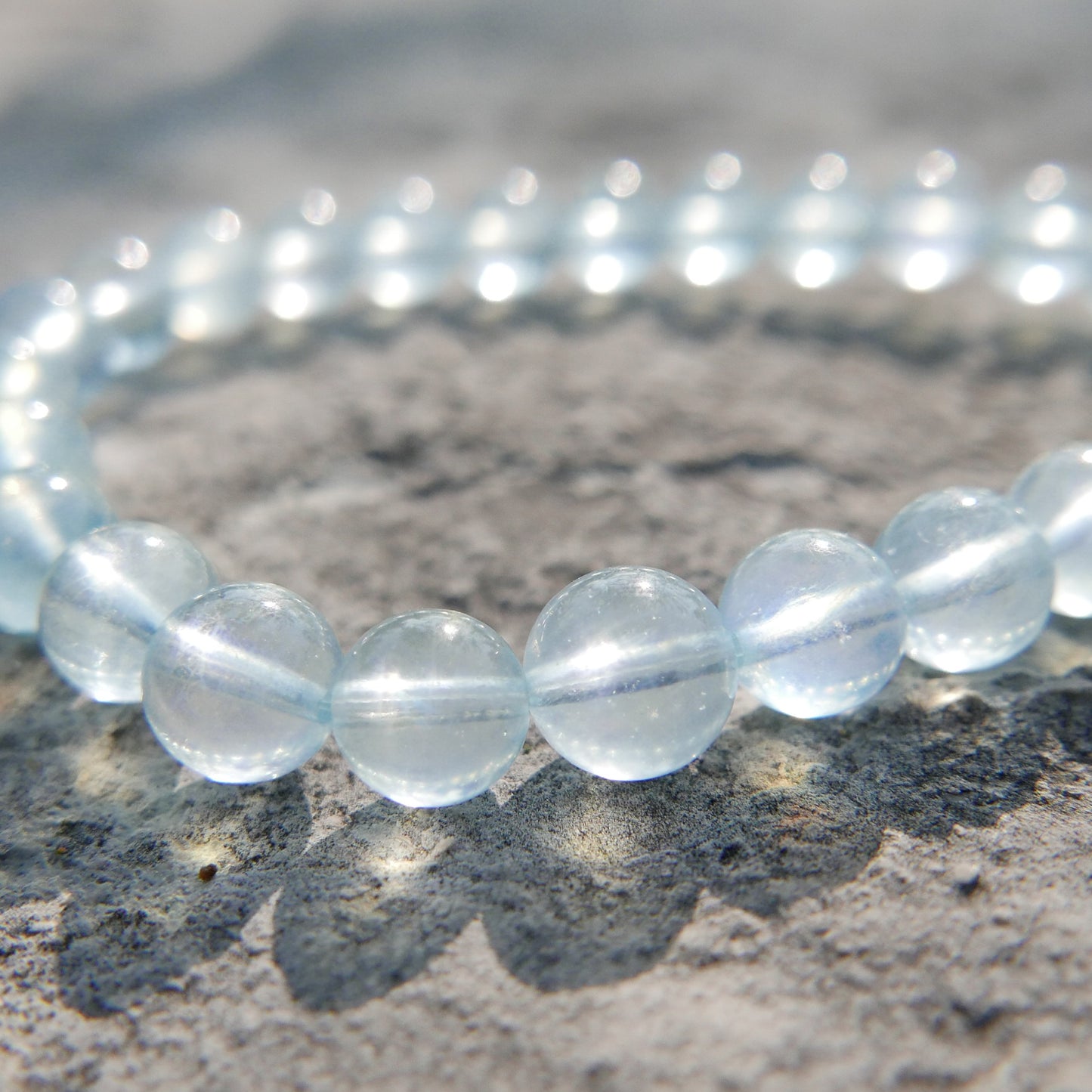 Aquamarine Bracelet (7-8mm) | Snow Heart Crystals