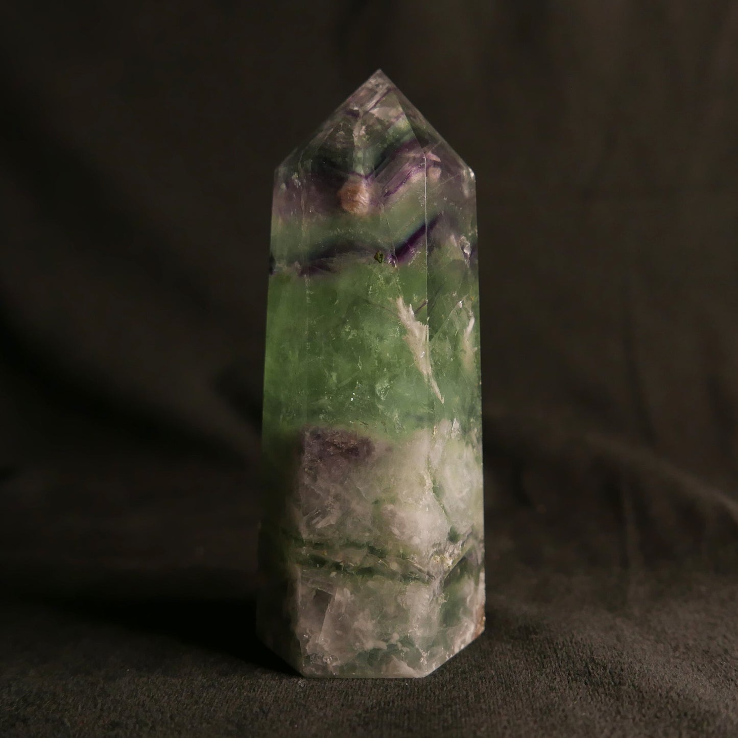Fluorite Tower | Snow Heart Crystals