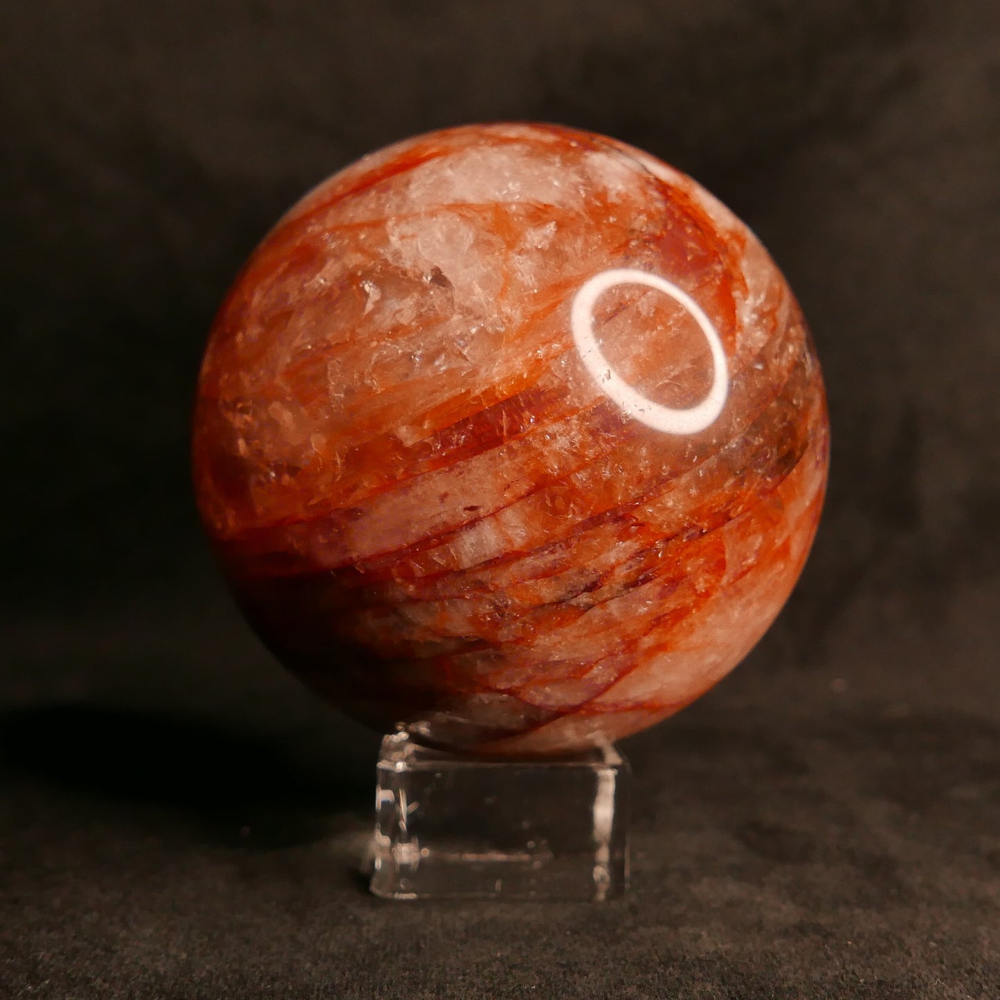 Fire Quartz Sphere | Snow Heart Crystals