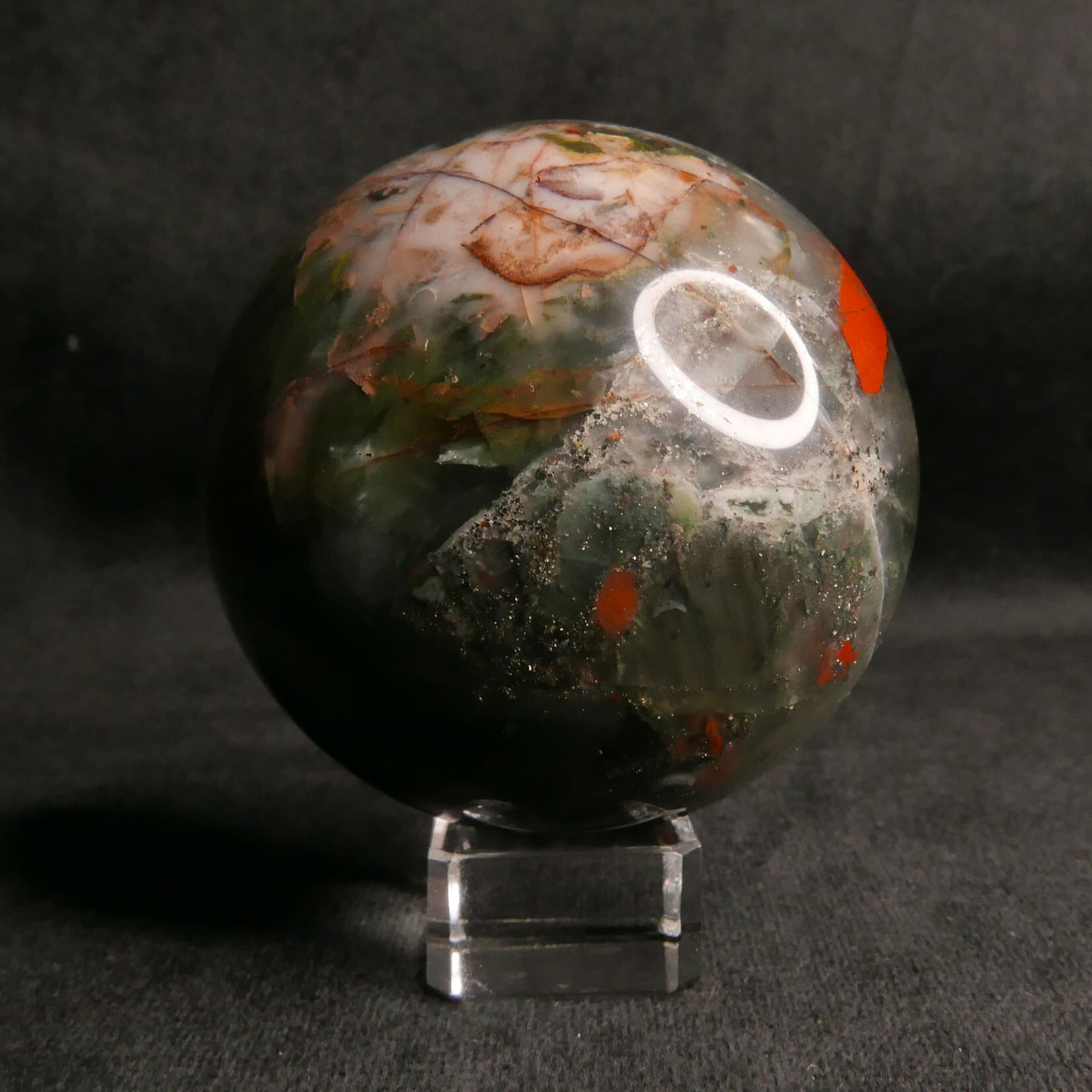 Bloodstone Sphere | Snow Heart Crystals - Online Crystal Shop Canada
