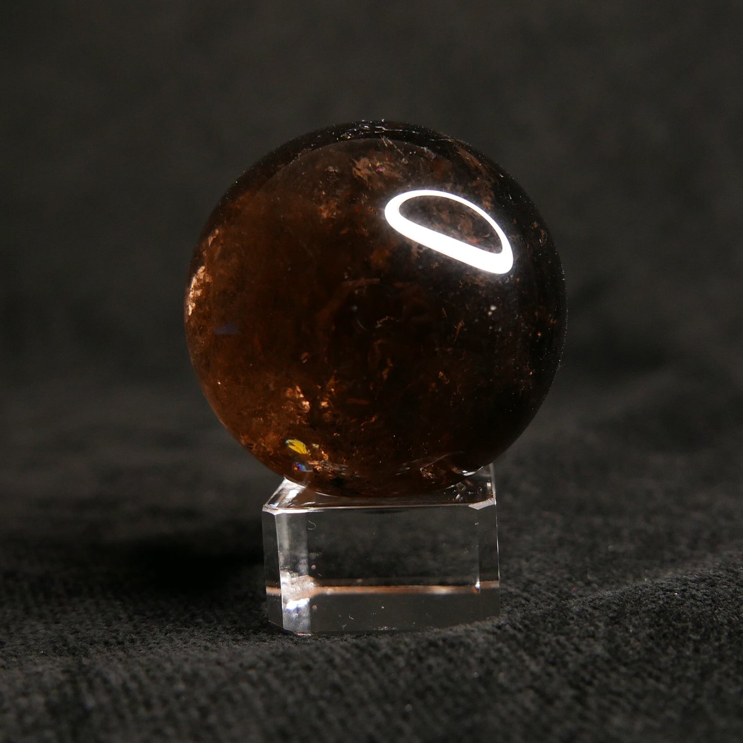 Smoky Quartz Sphere with Stand | Snow Heart Crystals