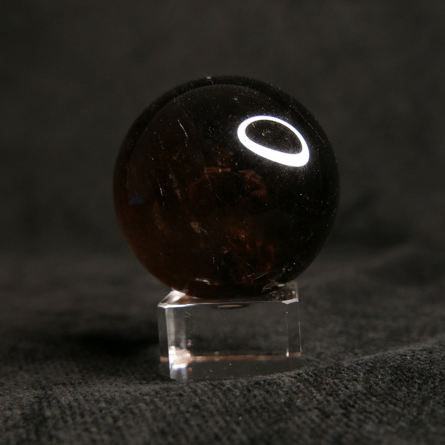 Smoky Quartz Sphere with Stand | Snow Heart Crystals
