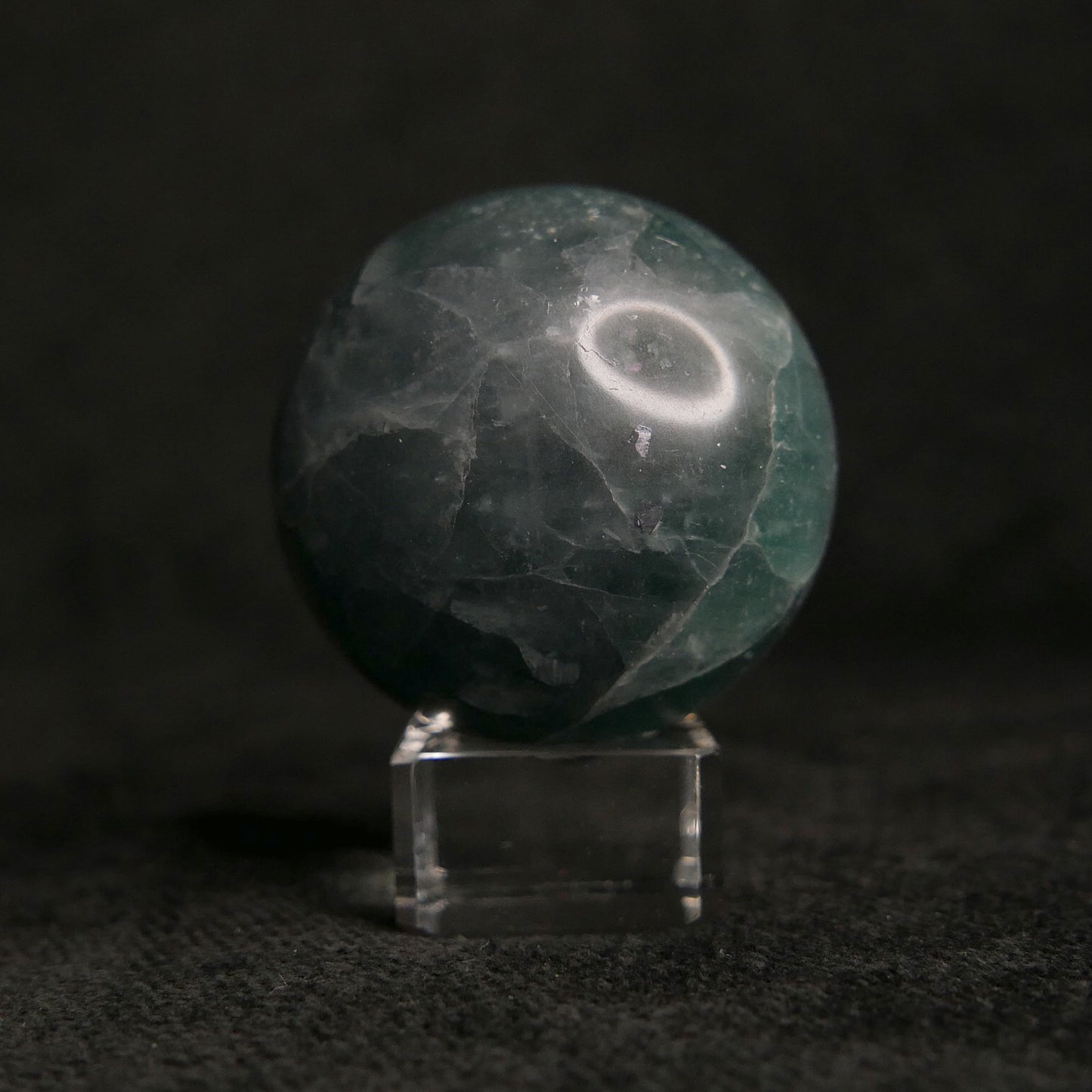 Fluorite Sphere with Glass Stand | Snow Heart Crystals