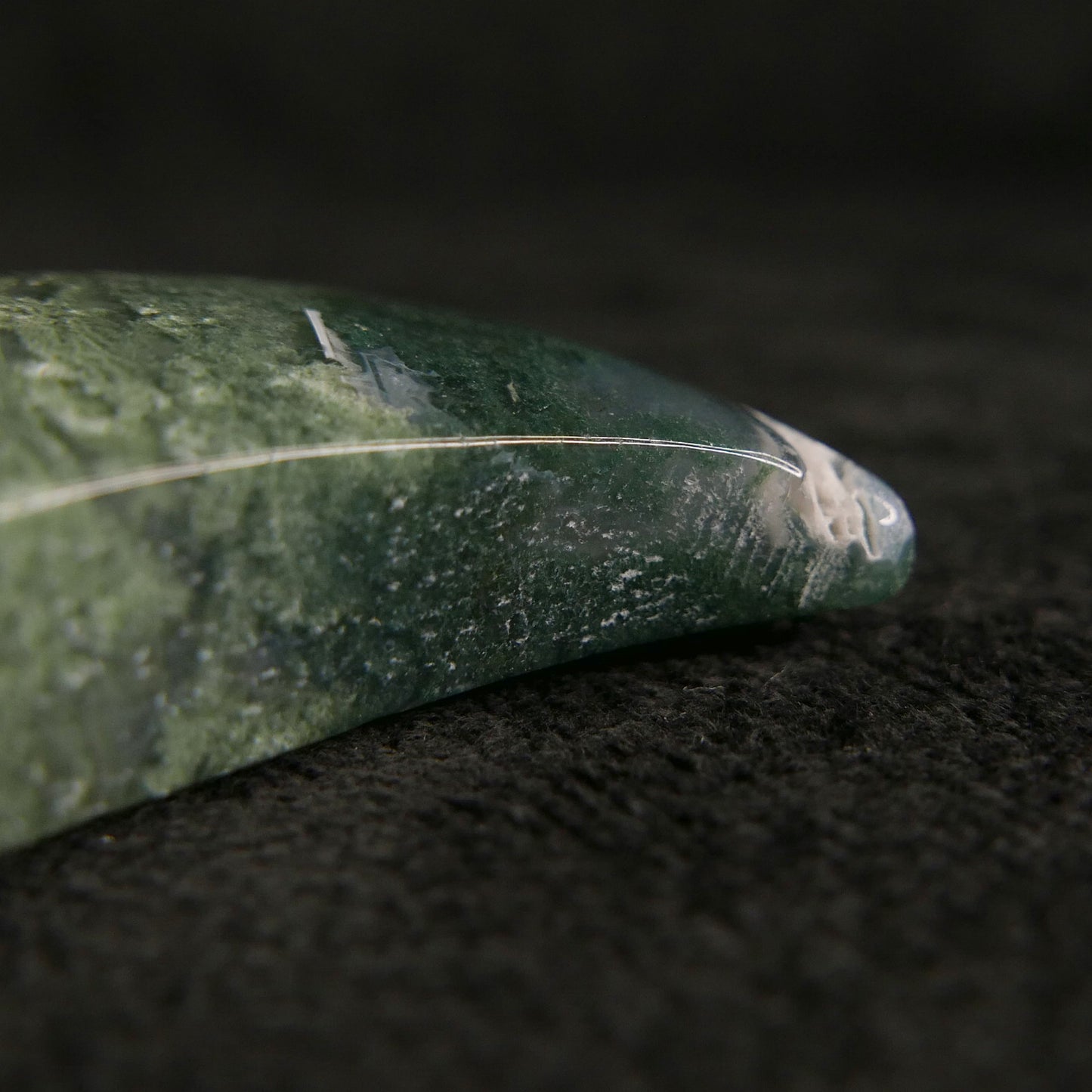 Moss Agate Moon | Snow Heart Crystals