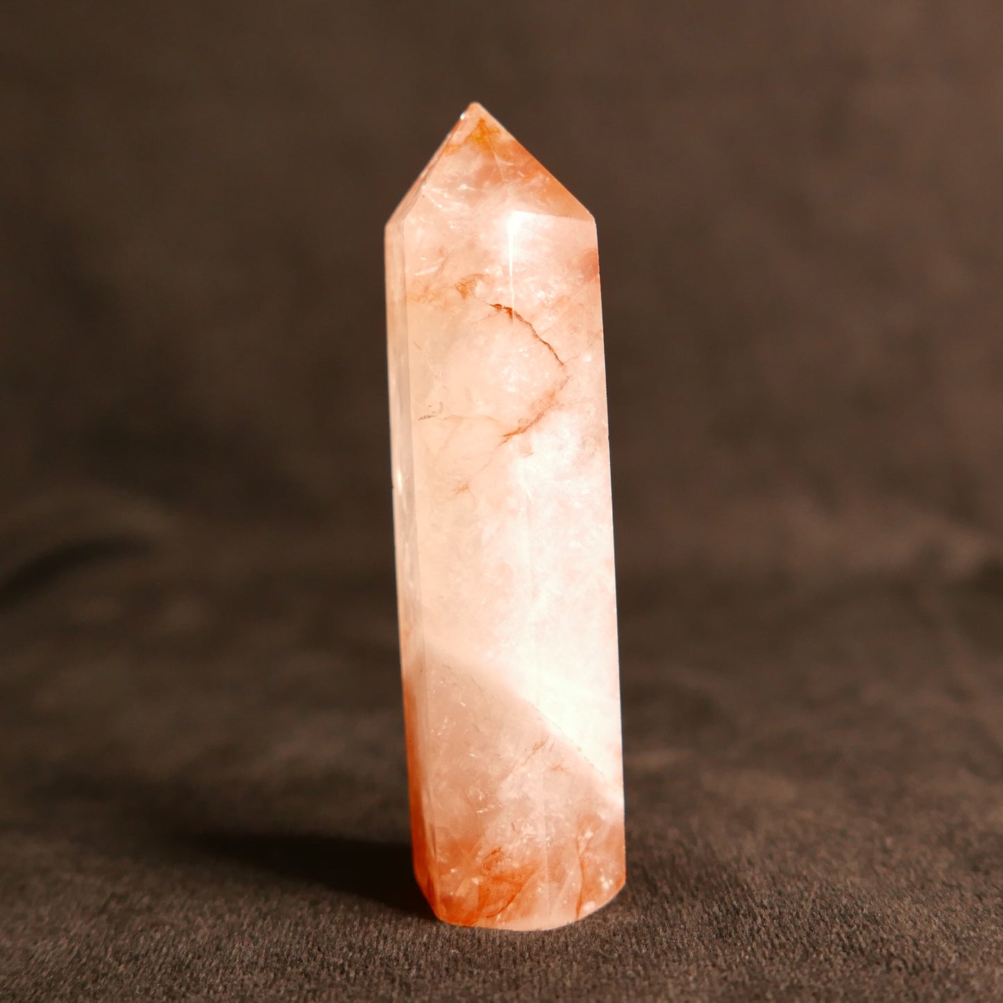Fire Quartz Tower | Snow Heart Crystals