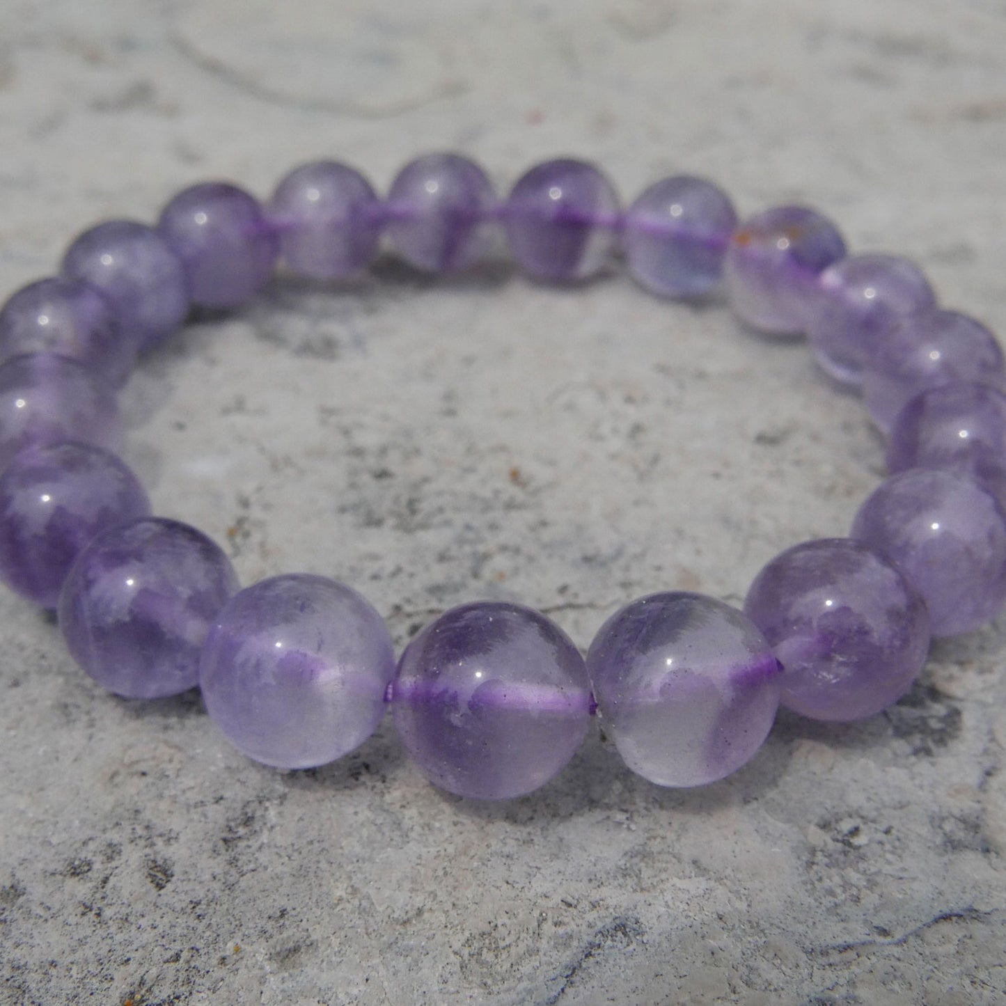 Fluorite Bead Bracelet (9.5-10.5mm)