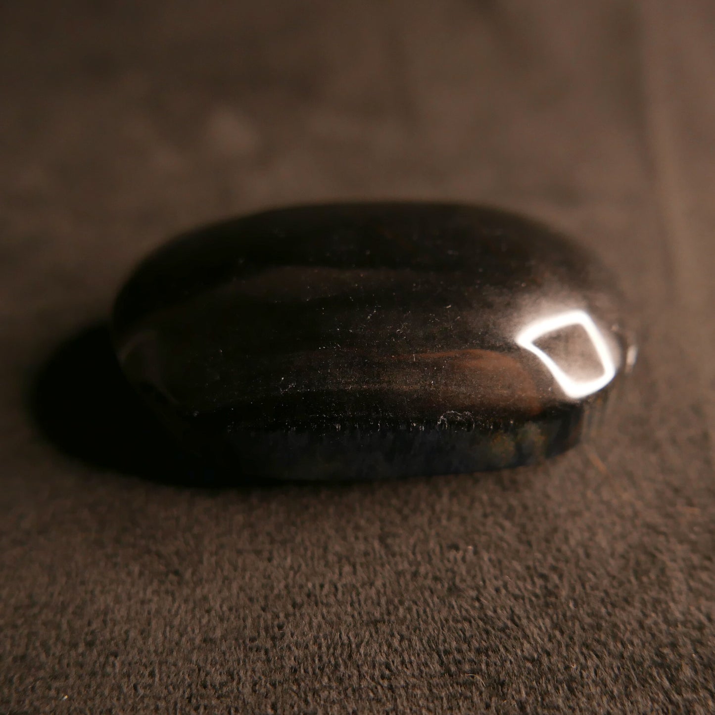 Blue Tiger Eye Palm Stone | Snow Heart Crystals