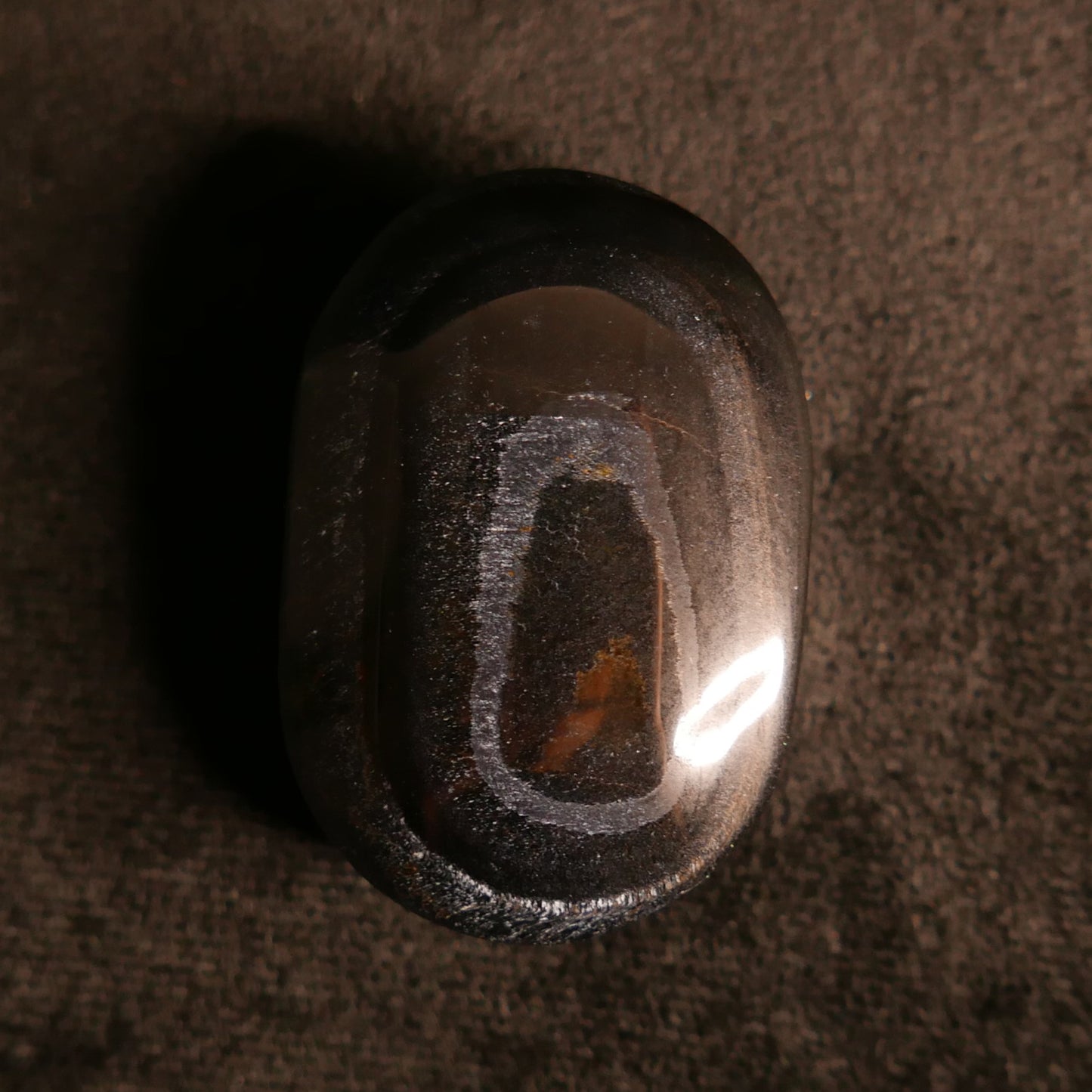 Blue Tiger Eye Palm Stone | Snow Heart Crystals