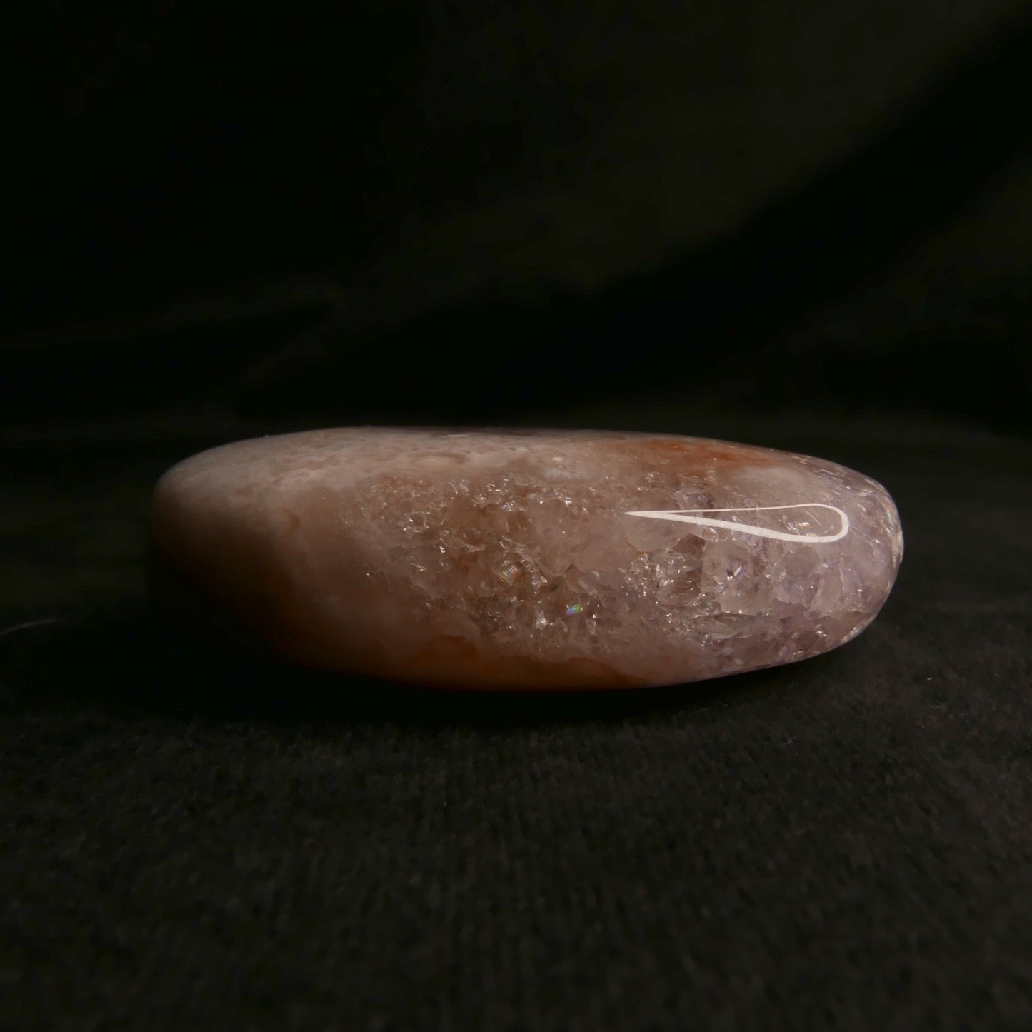 Amethyst Flower Agate Palm Stone | Snow Heart Crystals - Online Crystal Shop Canada