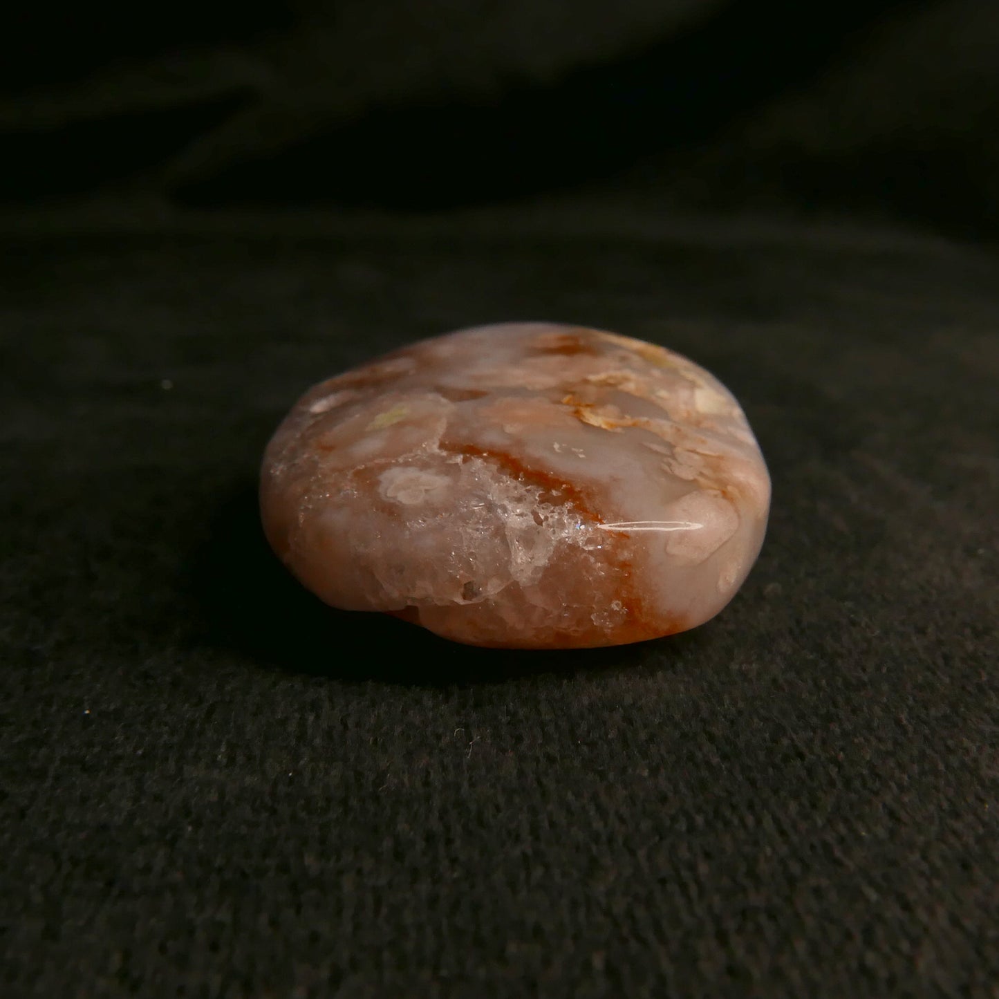 Amethyst Flower Agate Palm Stone | Snow Heart Crystals - Online Crystal Shop Canada