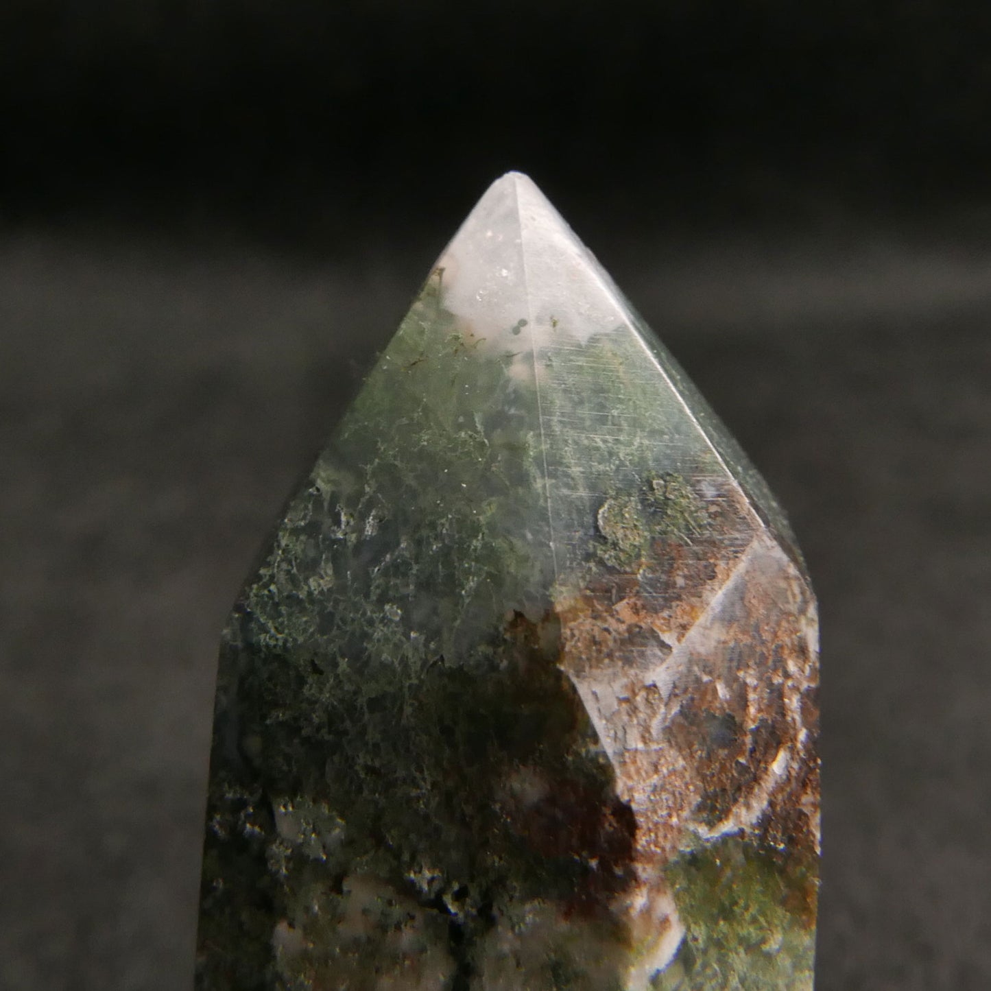 Moss Agate Tower | Snow Heart Crystals - Online Crystal Shop Canada