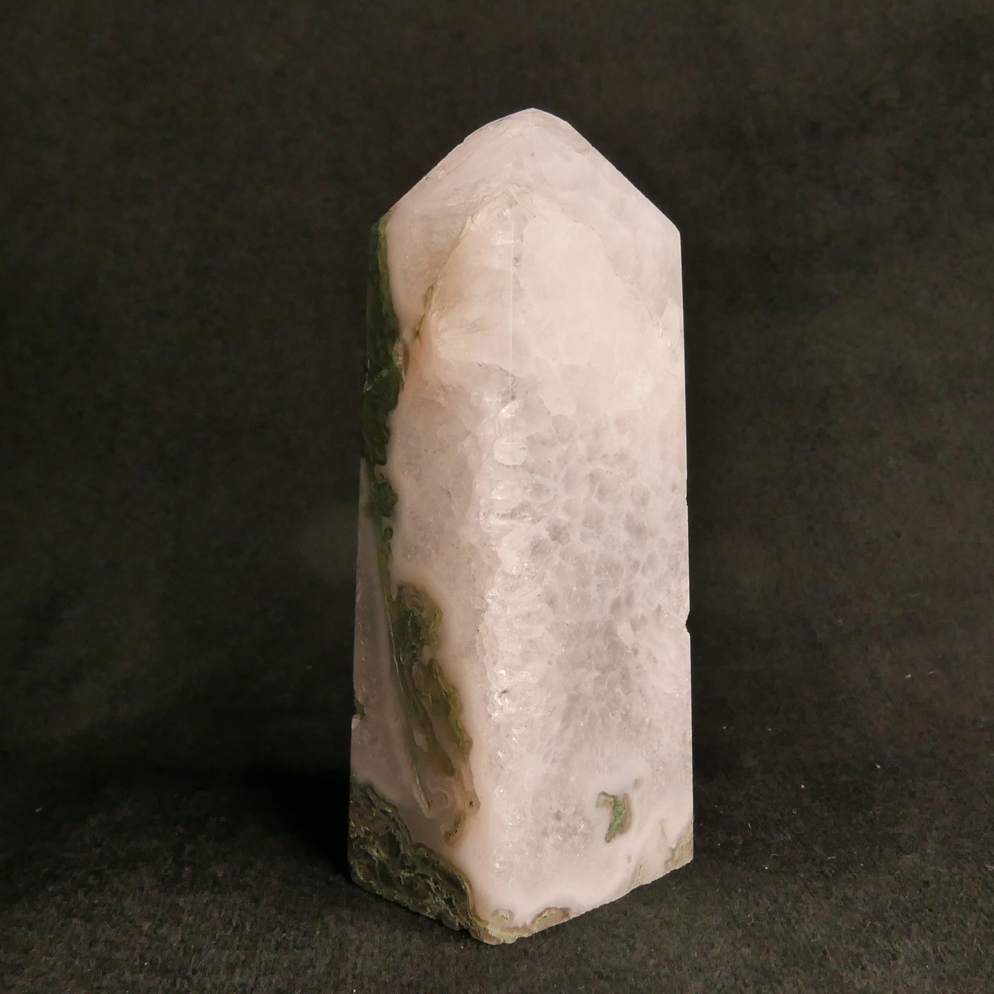 Moss Agate Tower | Snow Heart Crystals - Online Crystal Shop Canada
