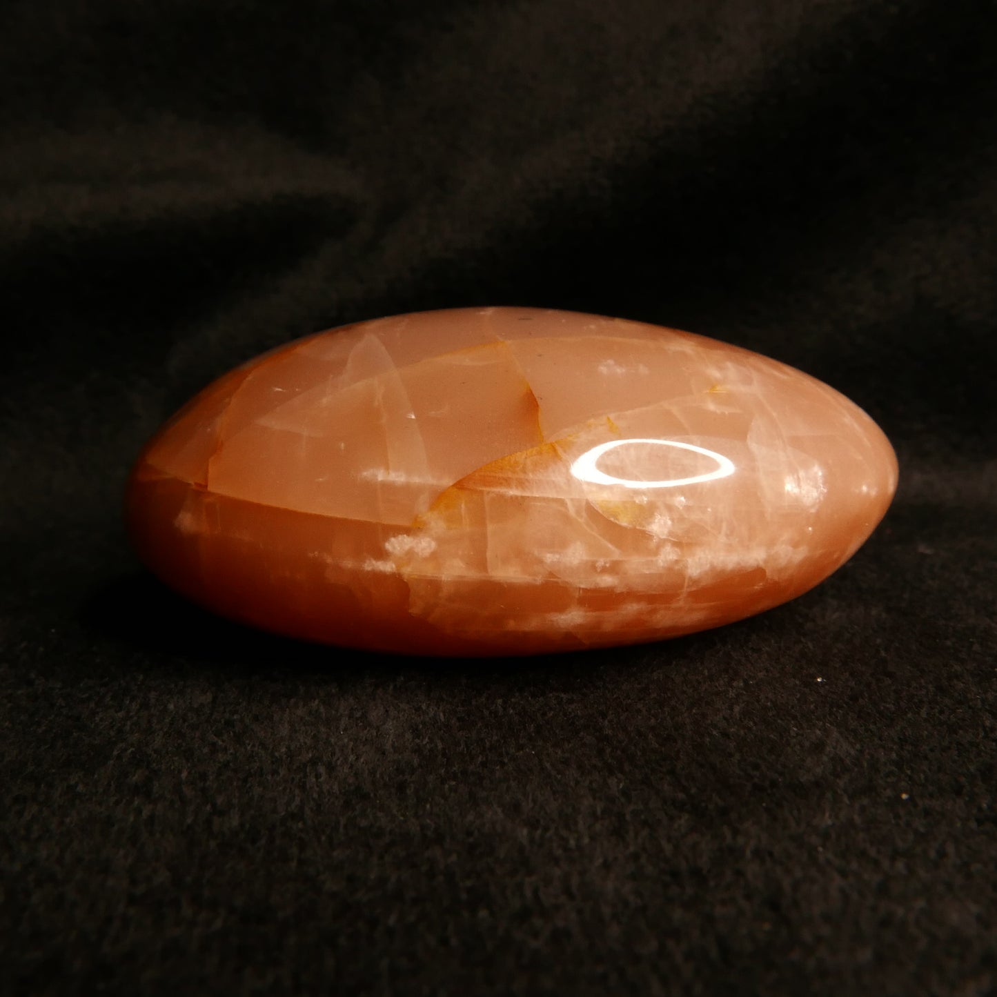 Peach Moonstone Palm Stone | Snow Heart Crystals - Online Crystal Shop Canada