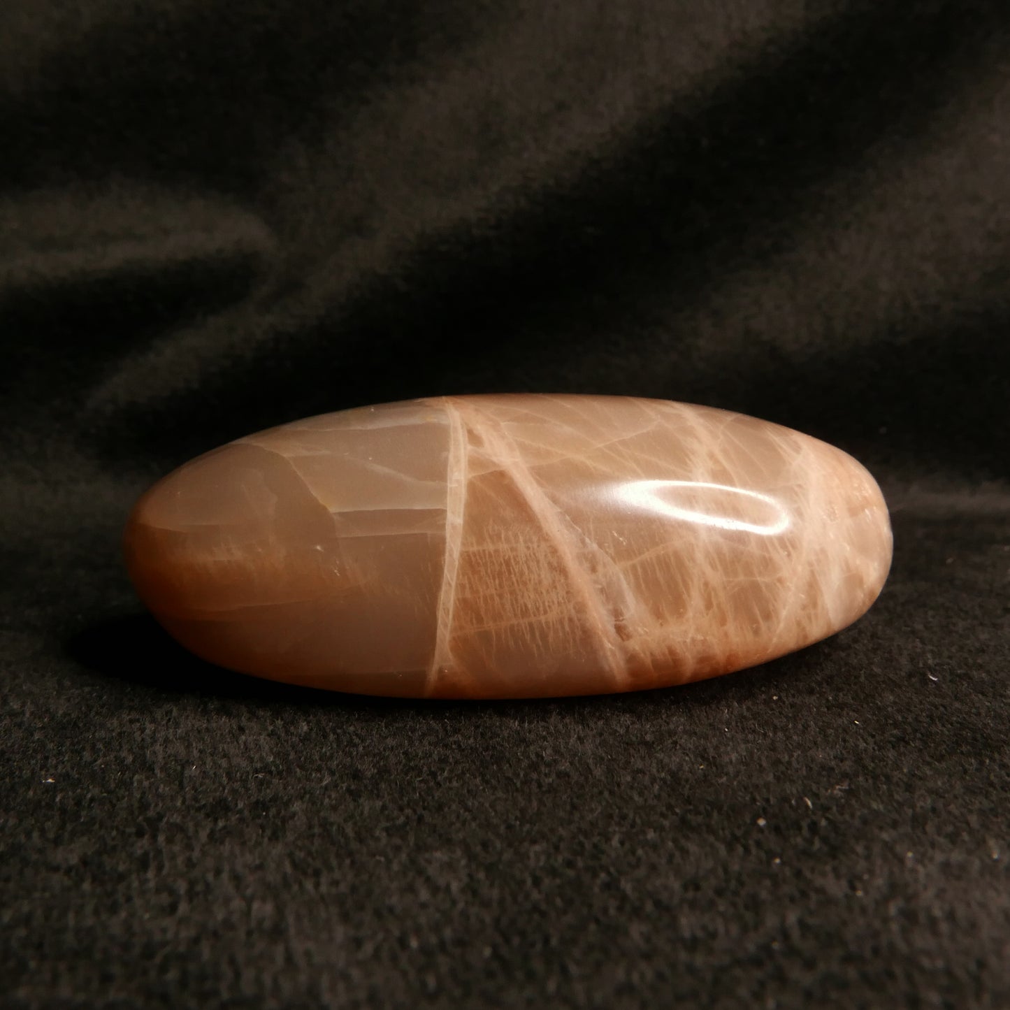 Peach Moonstone Palm Stone | Snow Heart Crystals - Online Crystal Shop Canada
