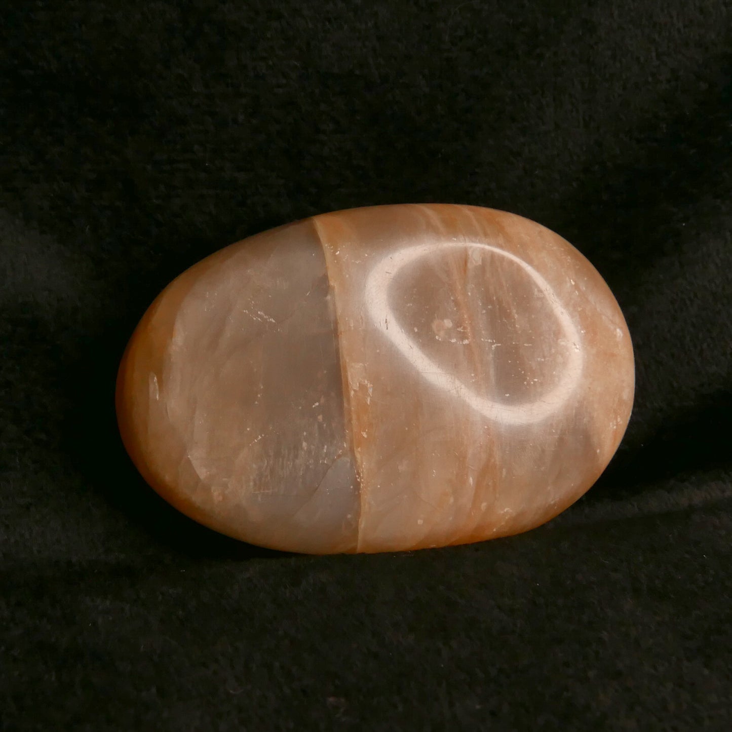 Peach Moonstone Palm Stone | Snow Heart Crystals - Online Crystal Shop Canada