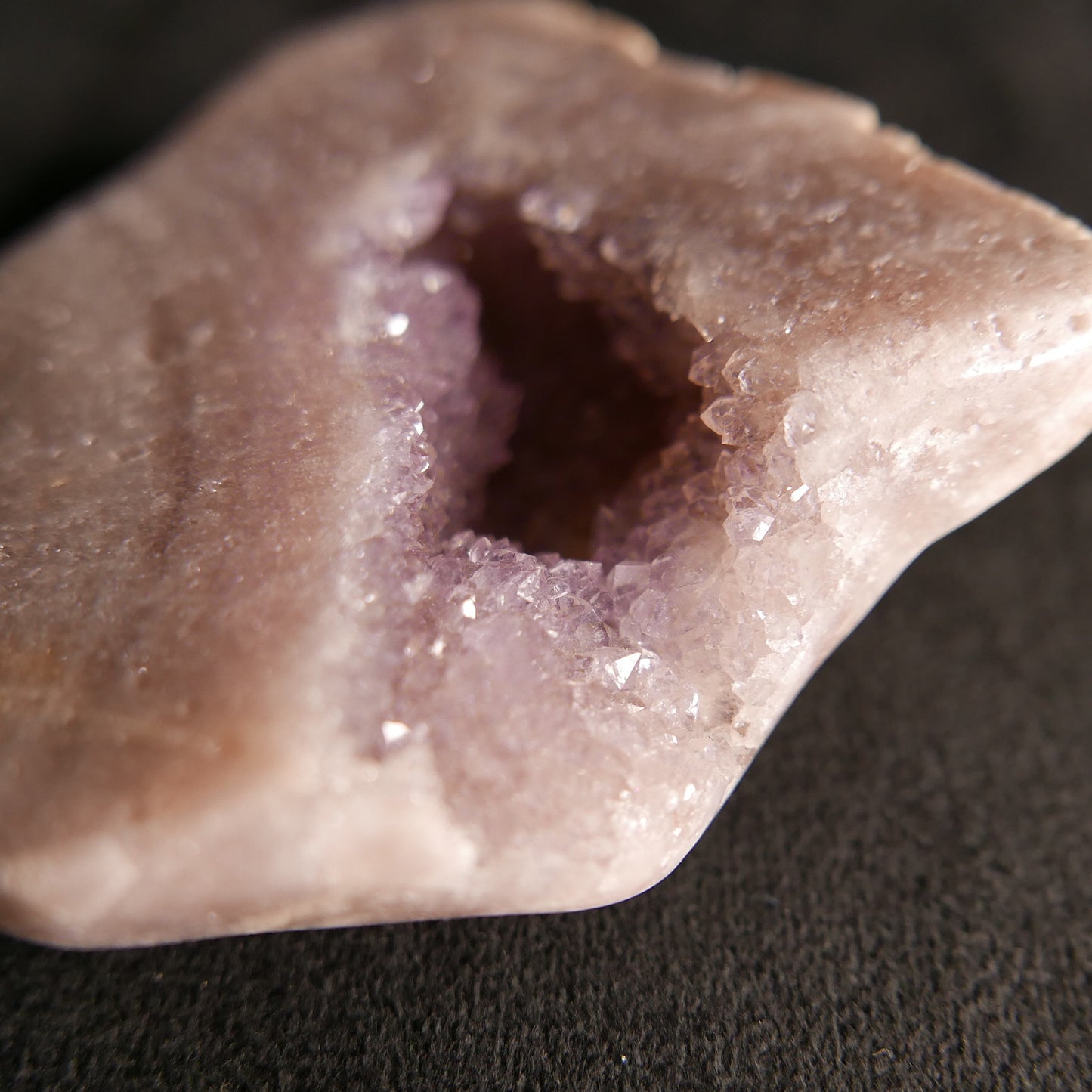 brazil pink amethyst raw slab