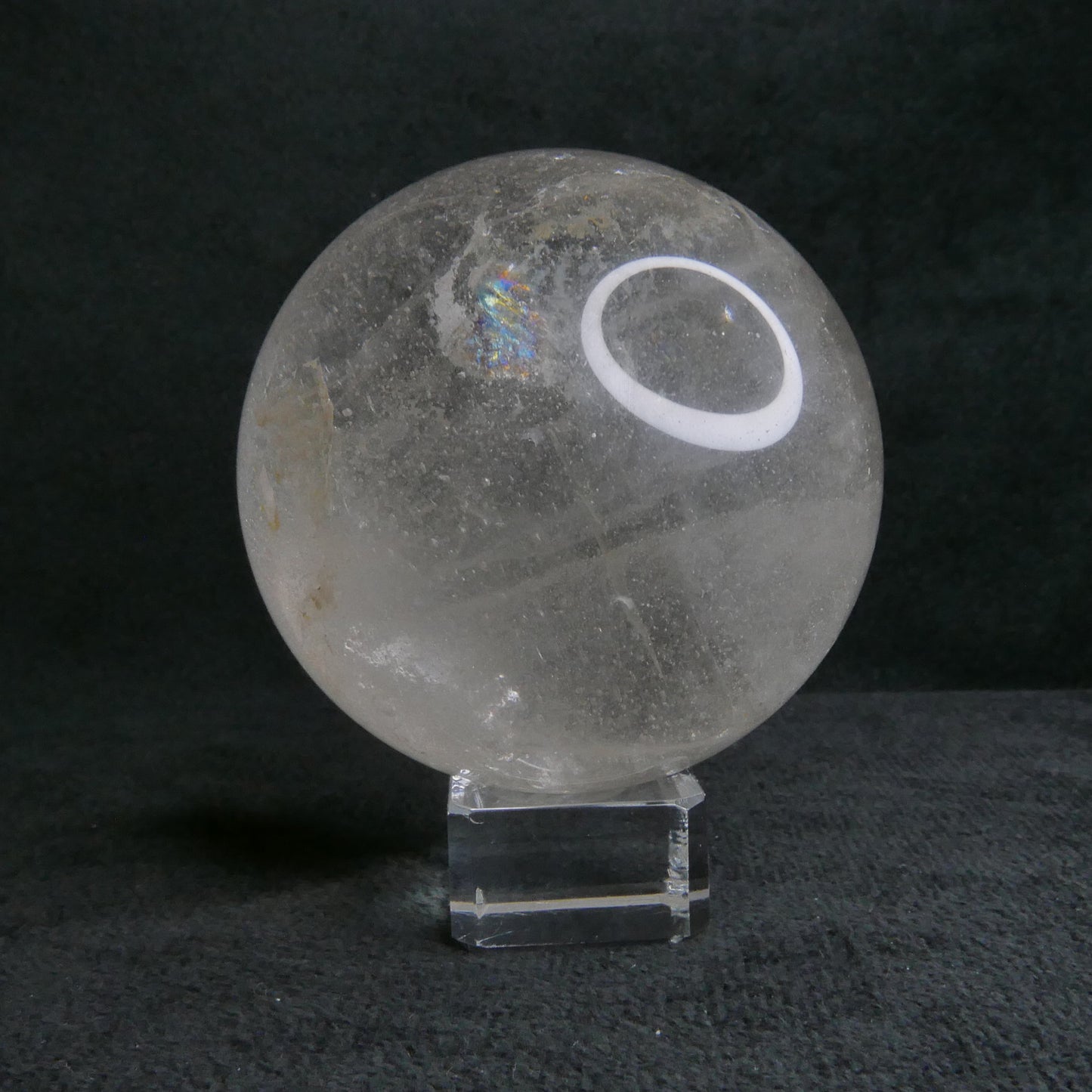 Clear Quartz Sphere with Stand | Snow Heart Crystals
