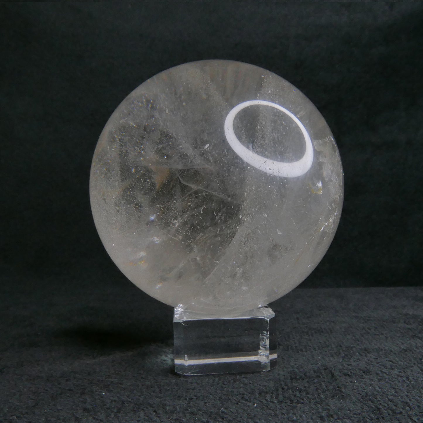 Clear Quartz Sphere with Stand | Snow Heart Crystals