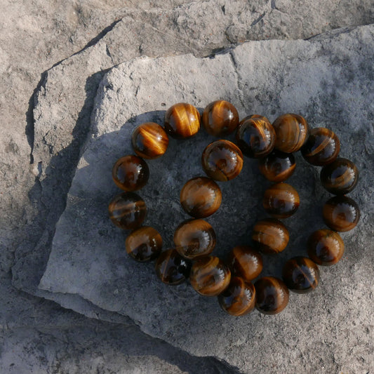 Tiger Eye Bracelet (15.5-16.5mm) | Snow Heart Crystals - Online Crystal Shop Canada