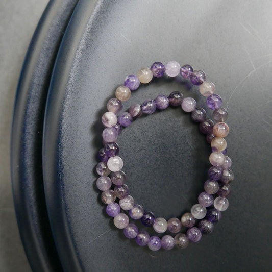 Amethyst Bracelet (5.5-6mm) - mixed colours | Snow Heart Crystals - Online Crystal Shop Canada