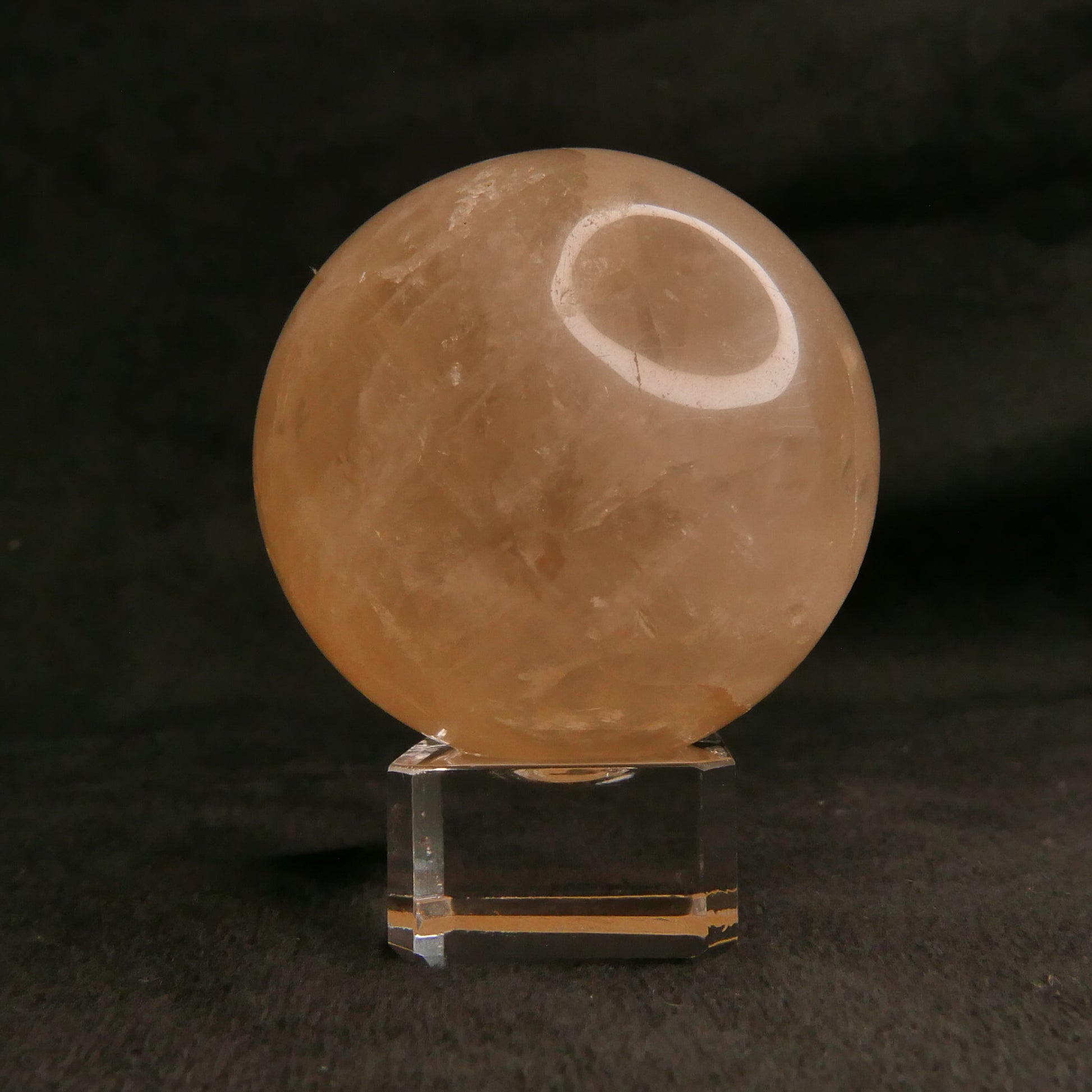 Cloudy Citrine Sphere with Stand | Snow Heart Crystals