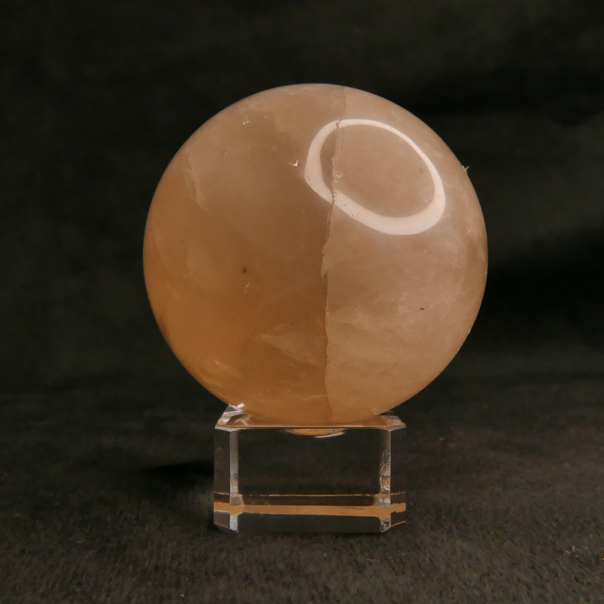 Cloudy Citrine Sphere with Stand | Snow Heart Crystals