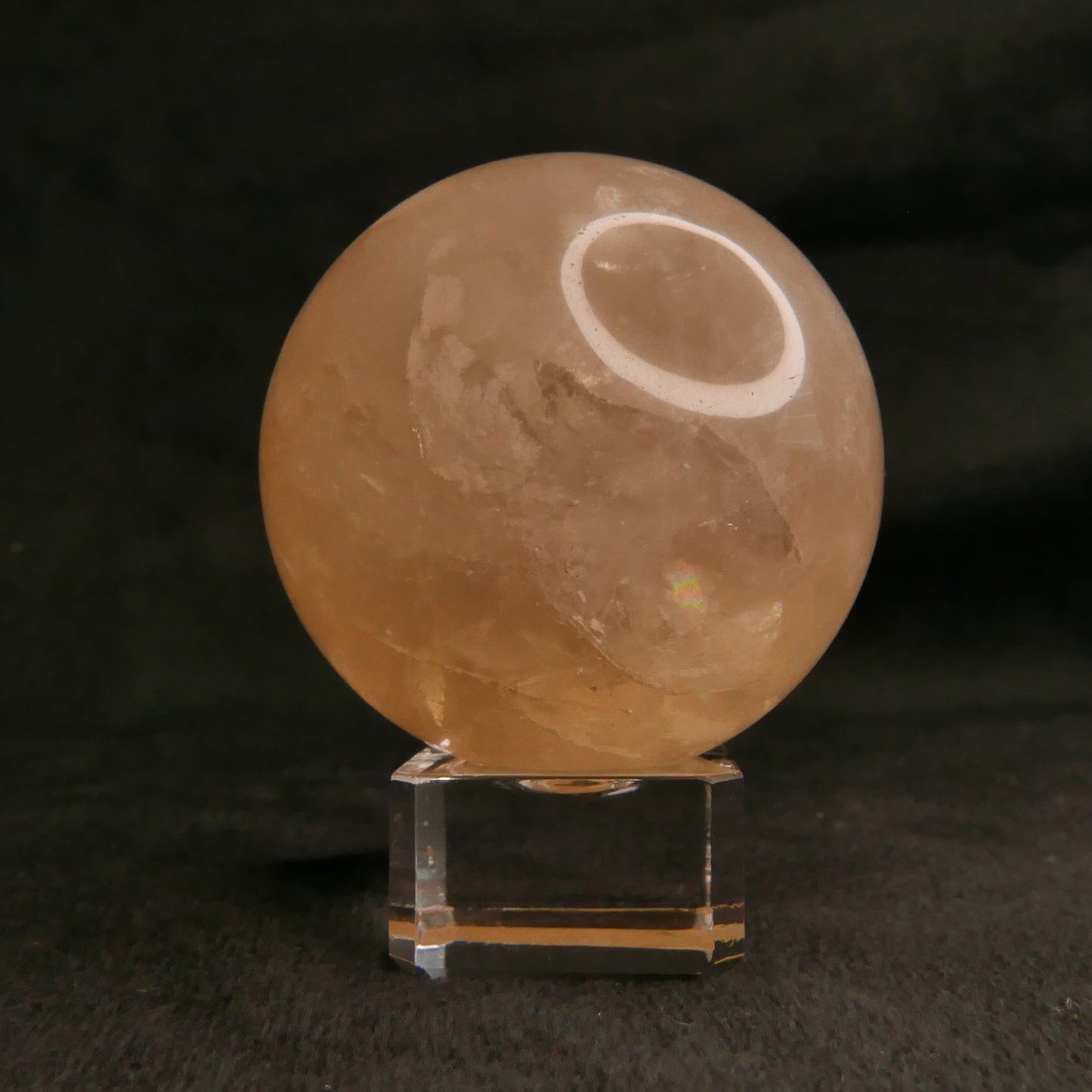 Cloudy Citrine Sphere with Stand | Snow Heart Crystals