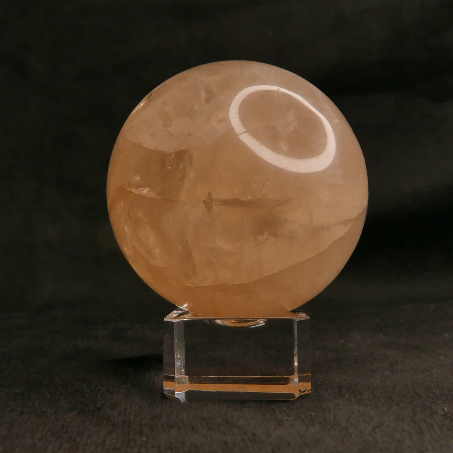 Cloudy Citrine Sphere with Stand | Snow Heart Crystals