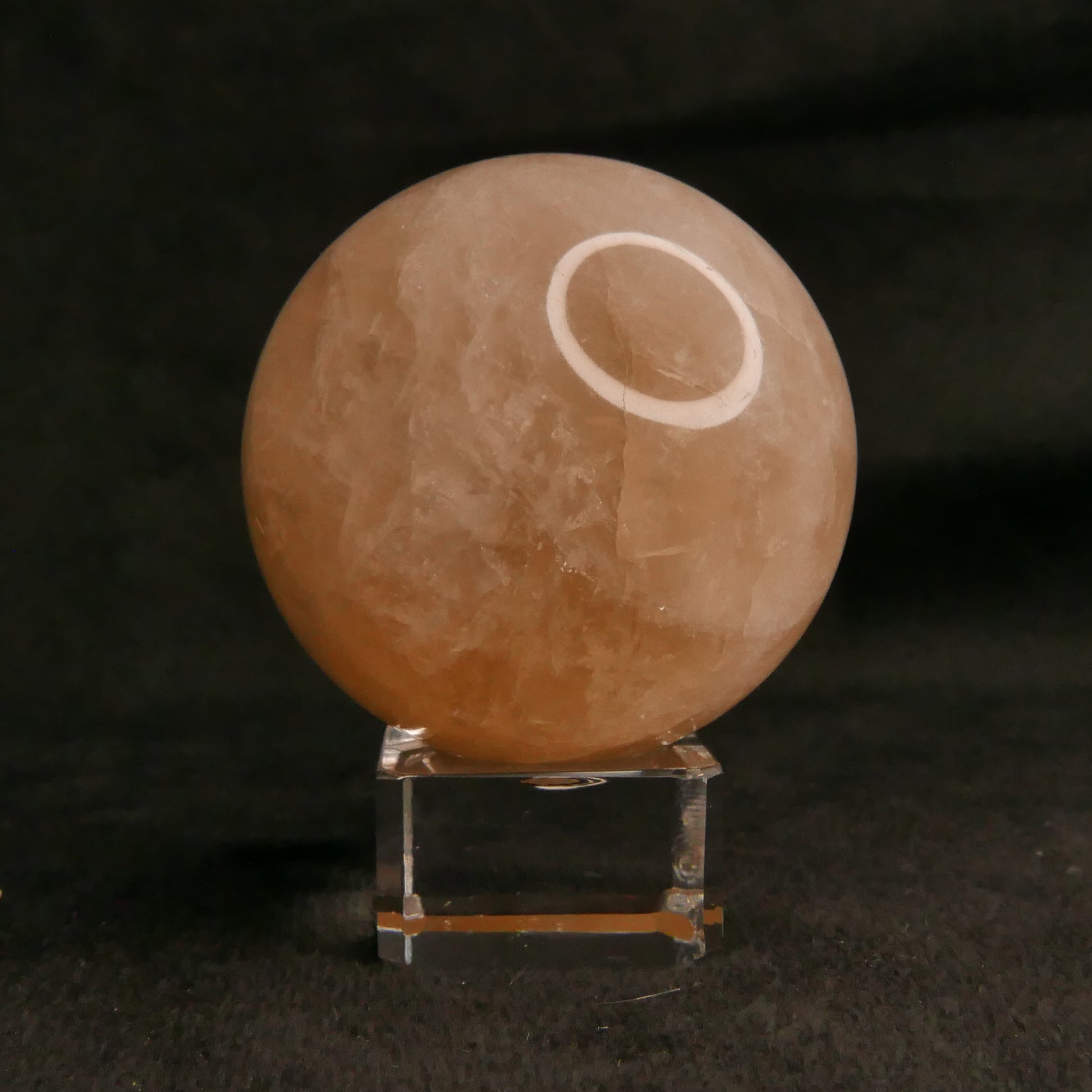 Cloudy Citrine Sphere with Stand | Snow Heart Crystals