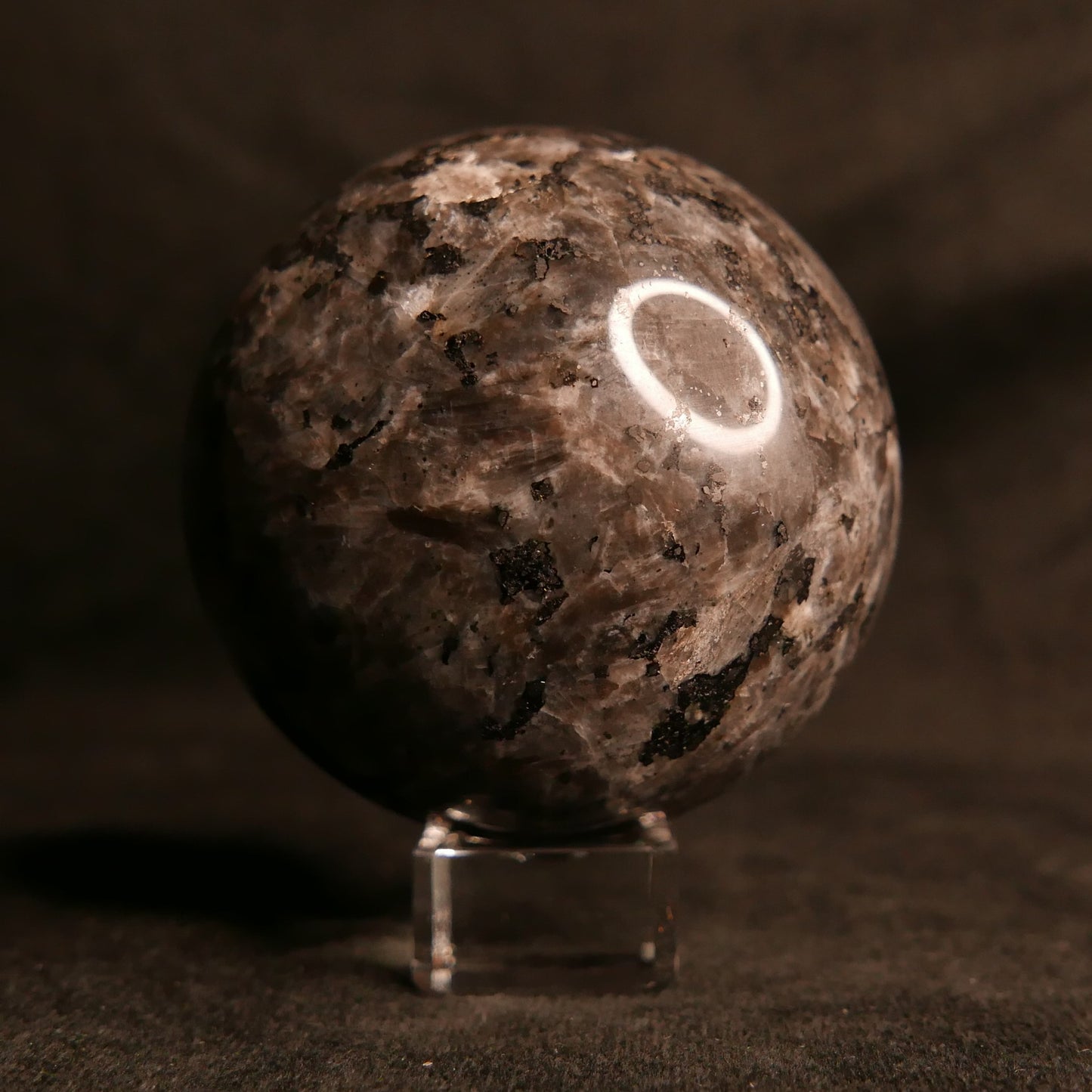 Larvikite Sphere | Snow Heart Crystals